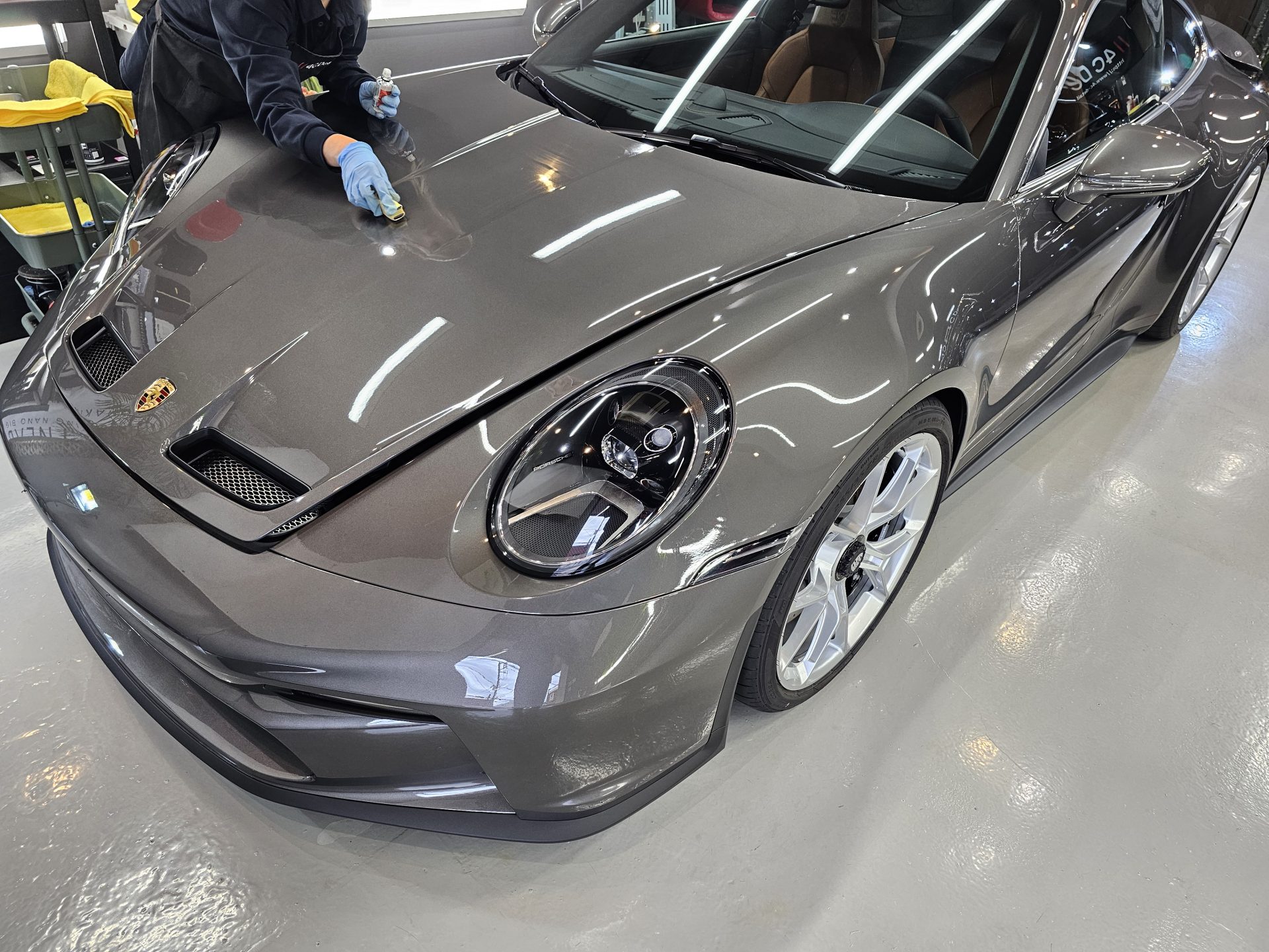 911GT3ツーリング 新車 gtechniq exo トップコート施工
