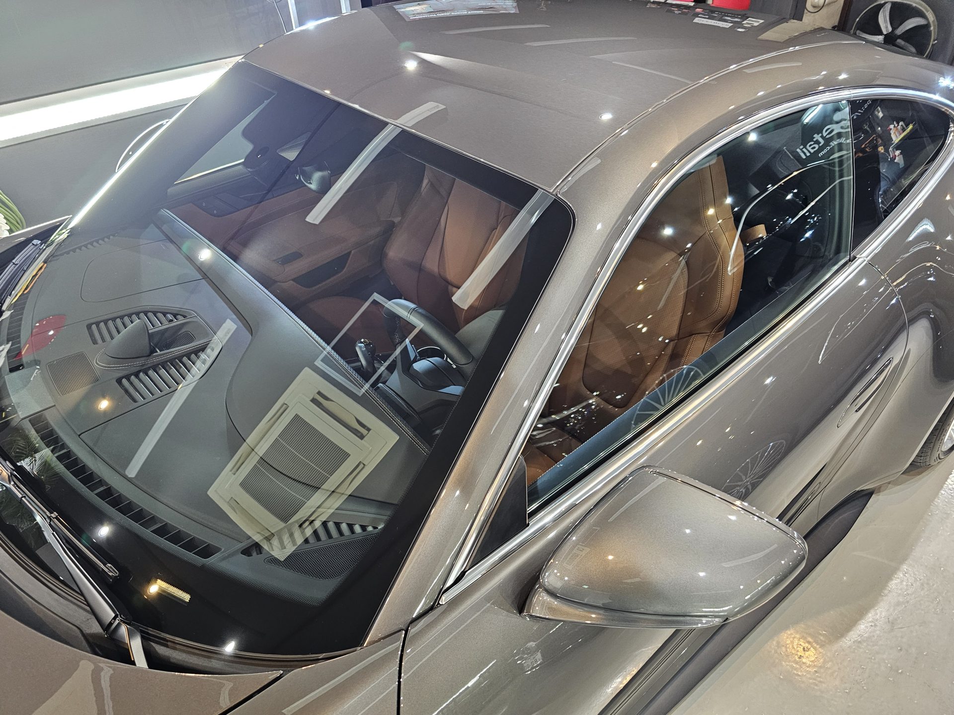 911GT3ツーリング 新車 窓ガラス全面コーティング 仕上がり