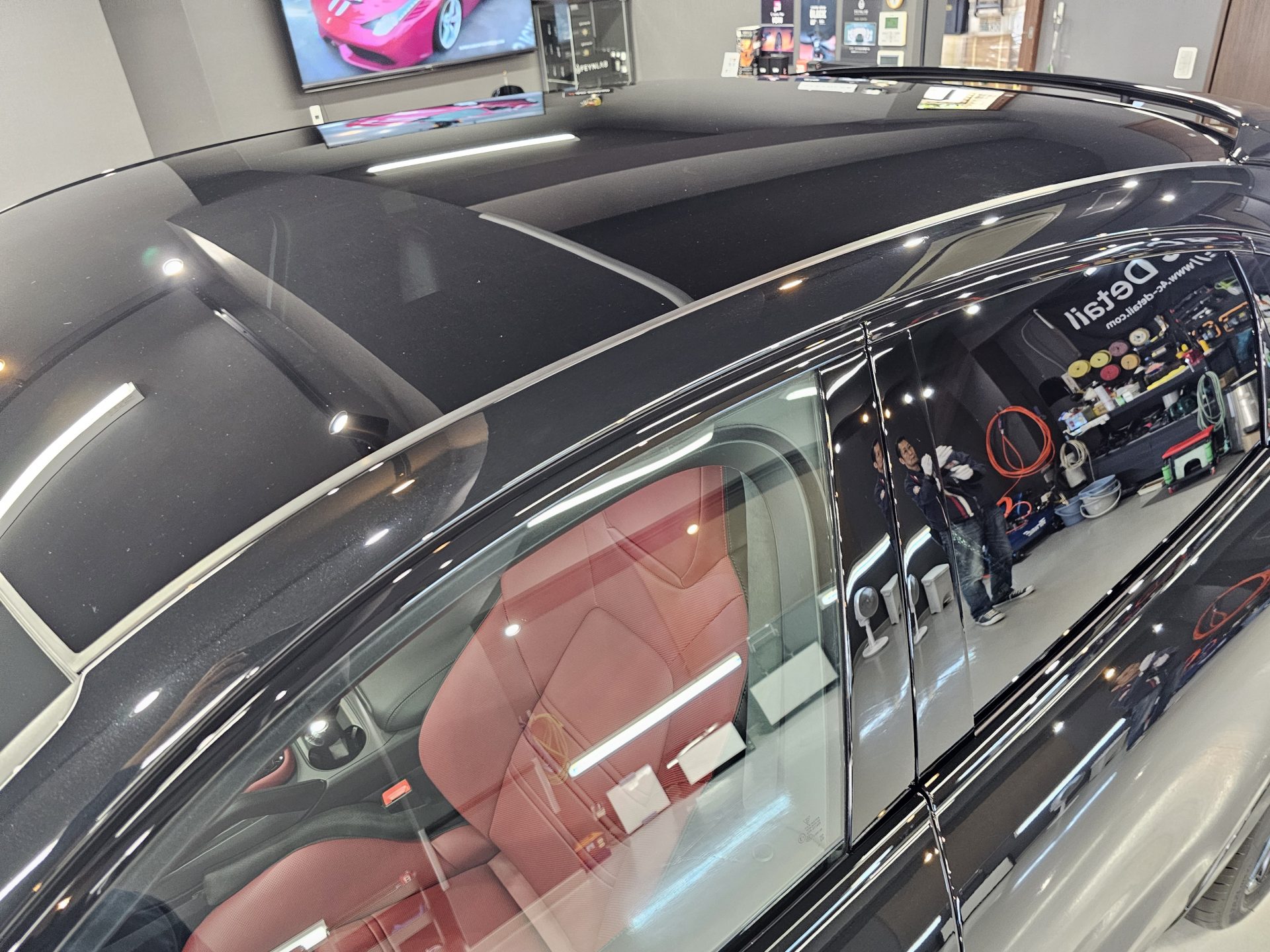 Porsche Cayenne S Coupe 新車 窓ガラス仕上がり