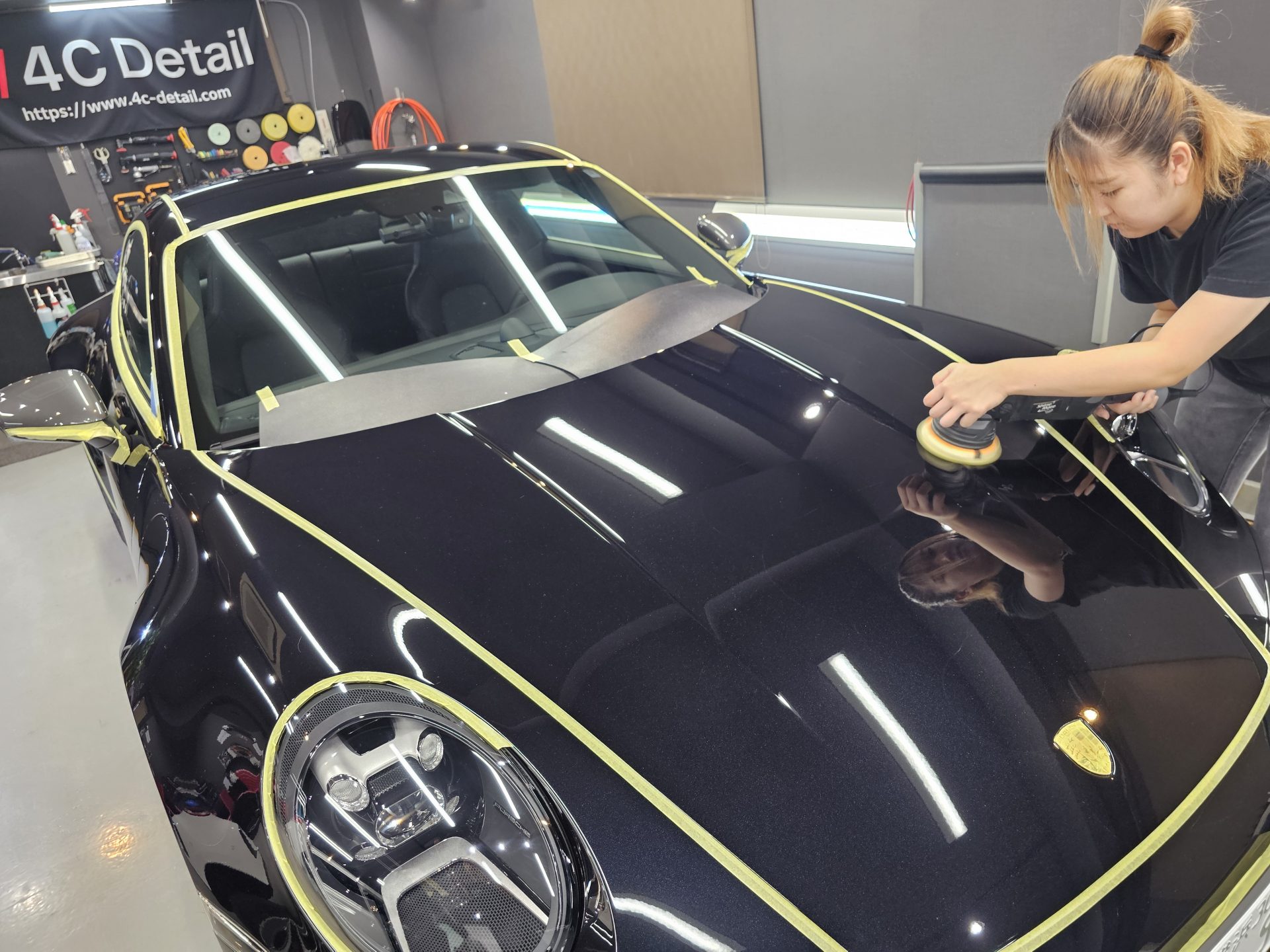 ポルシェ911カレラT(992.2)新車 磨き