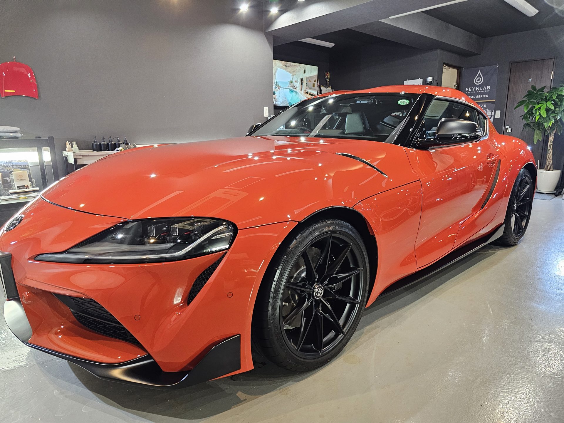 GR SUPRA PlasmaOrange100Edition GTECHNIQクリスタルセラムBLACKセラミックコーティング他 横浜市南区