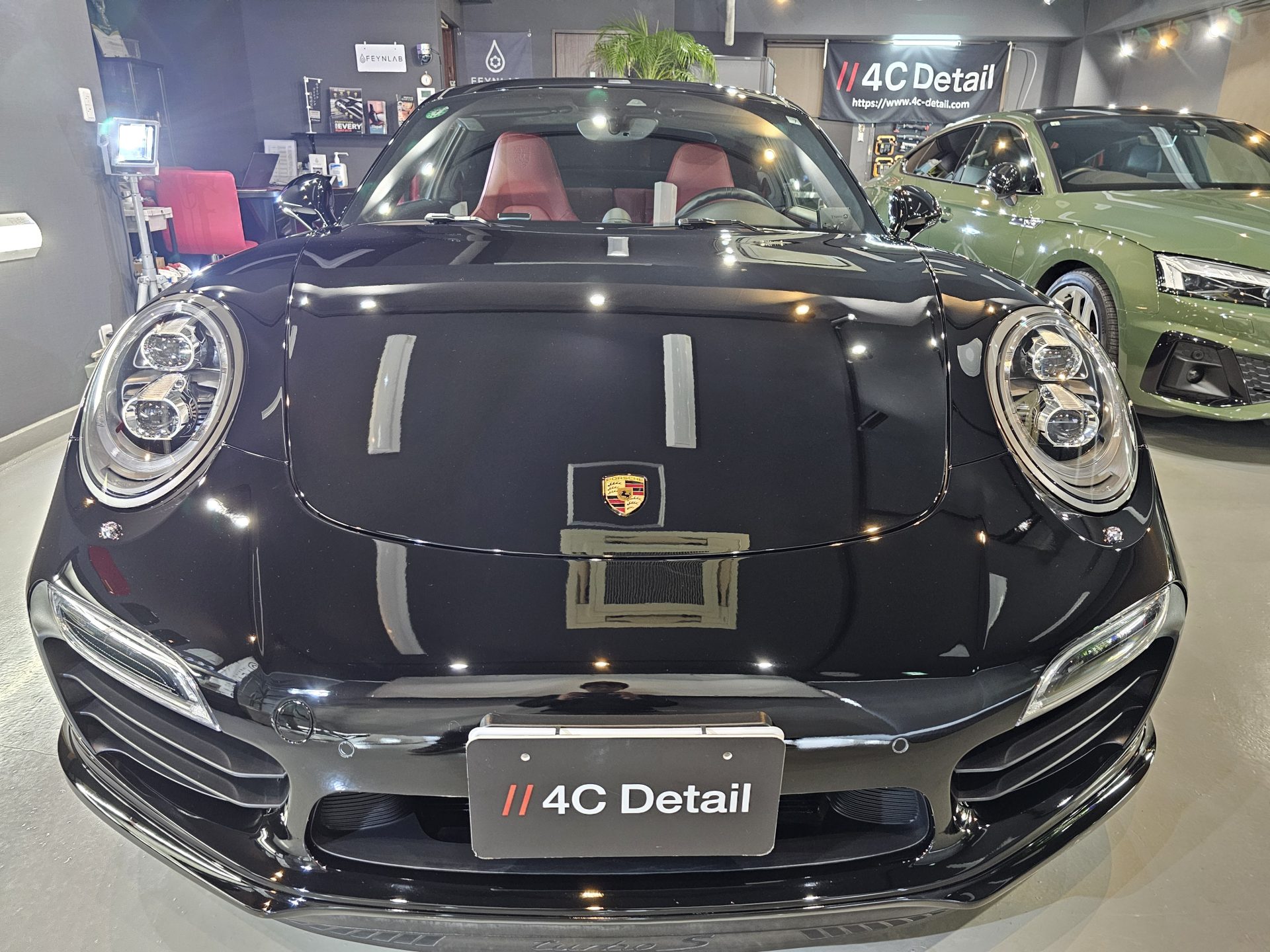 ポルシェ911ターボS 991.1 4Cプレミアムガラスコーティング