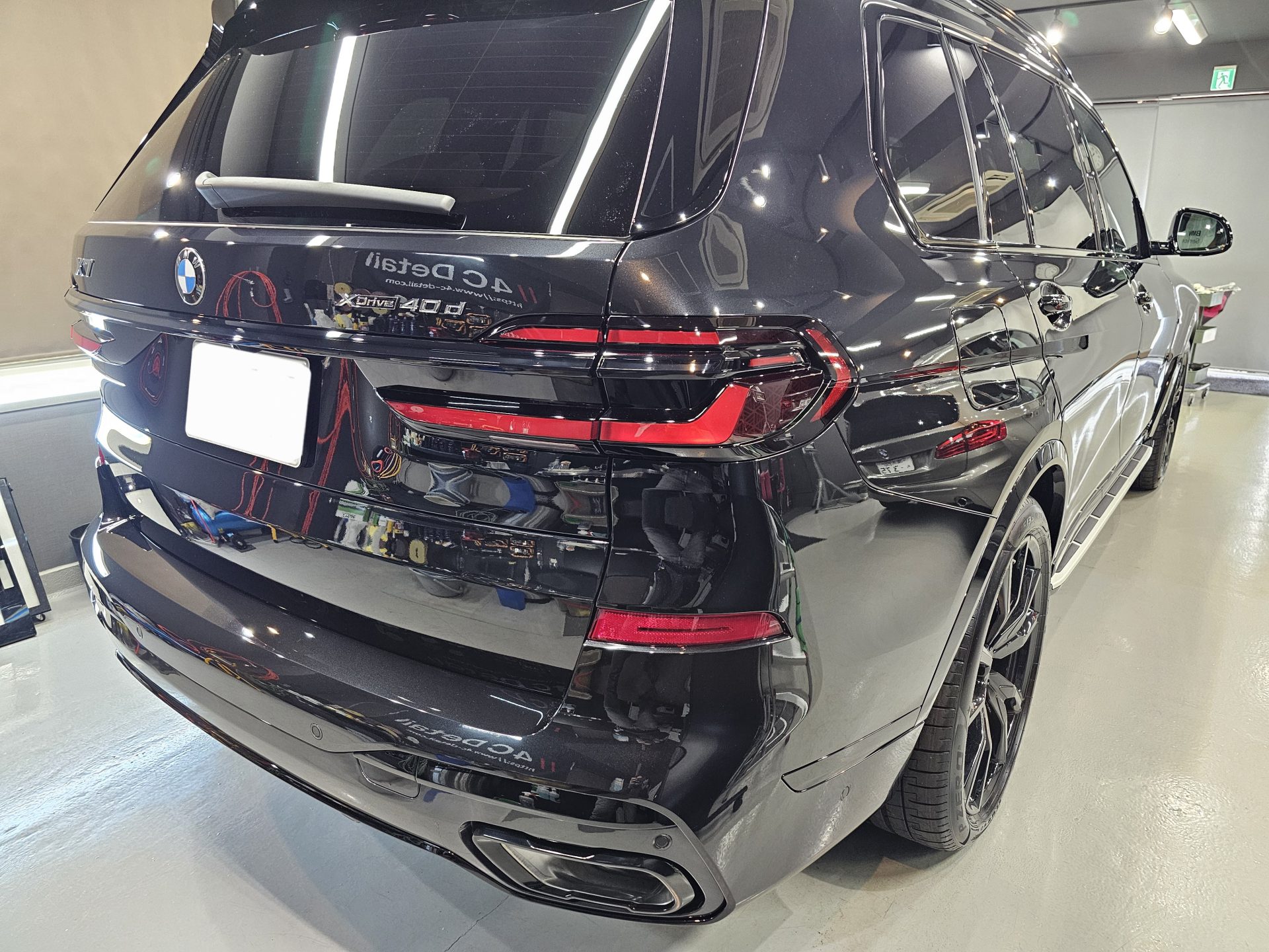 BMW X７新車 PPF施工 下地処理