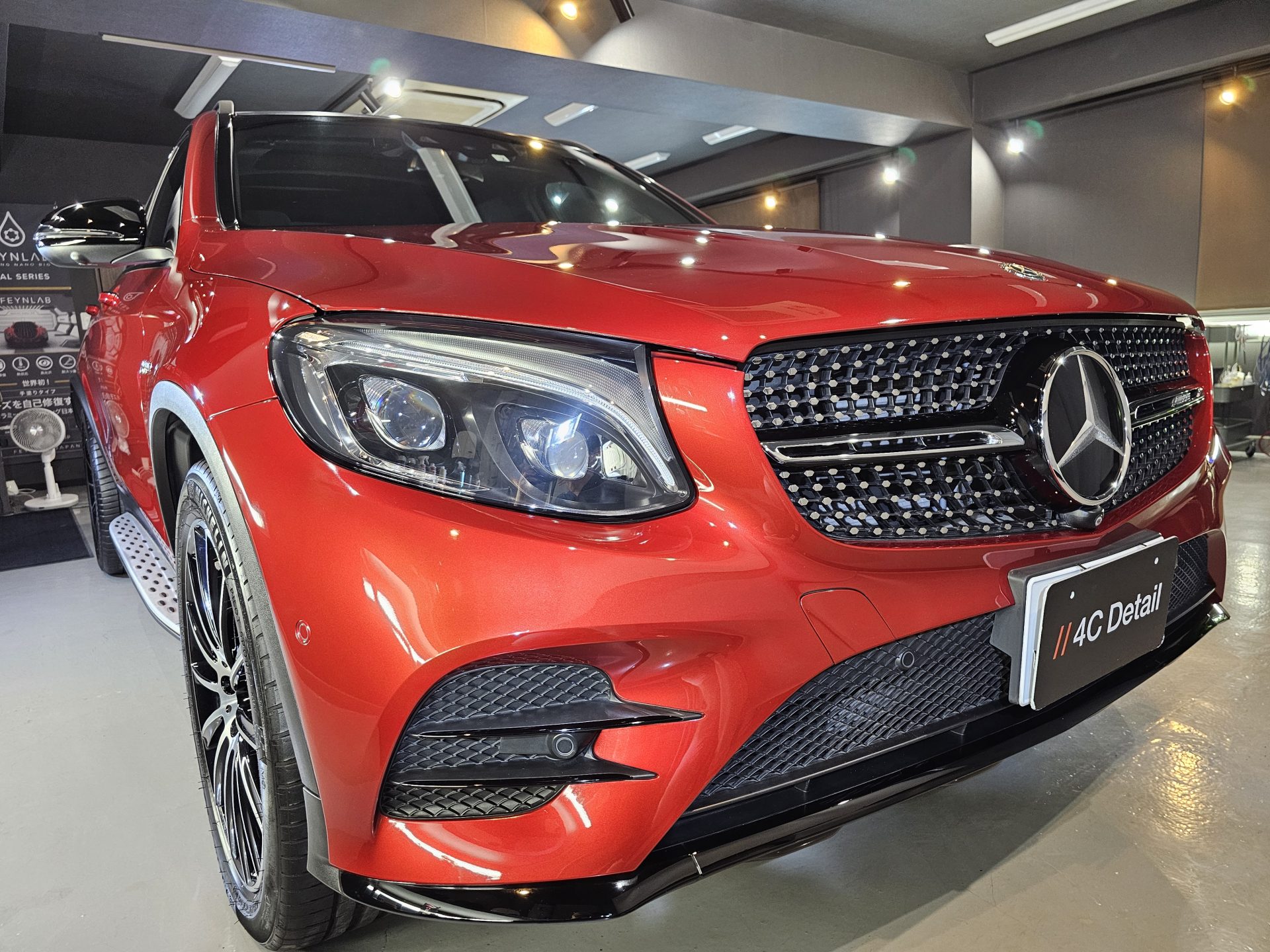 GLC43 ヒヤシンスレッド AMG 4Cプレミアムガラスコーティング