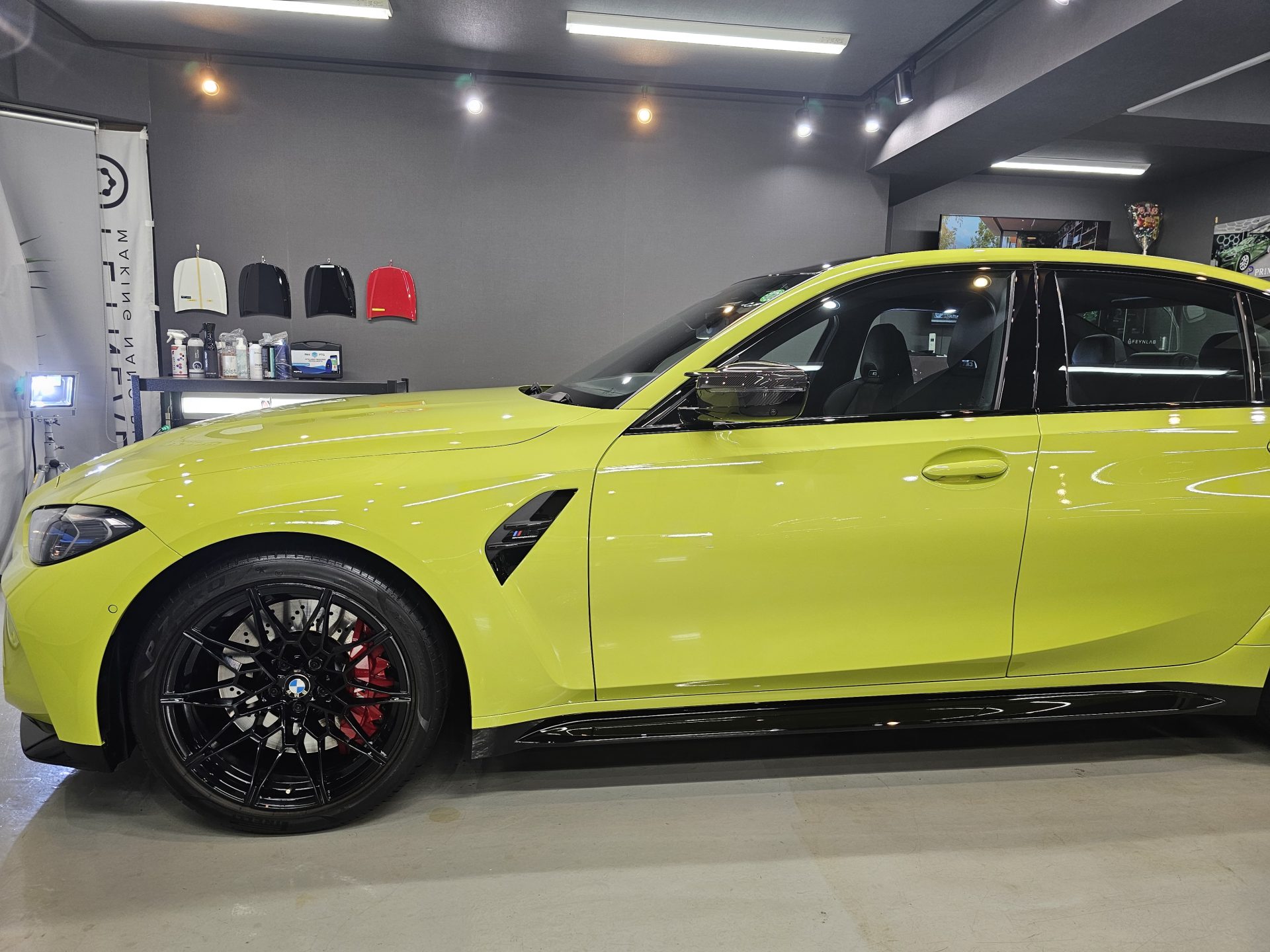 2021BMW M3コンペティション サンパウロイエロー セラミックボディコーティング
