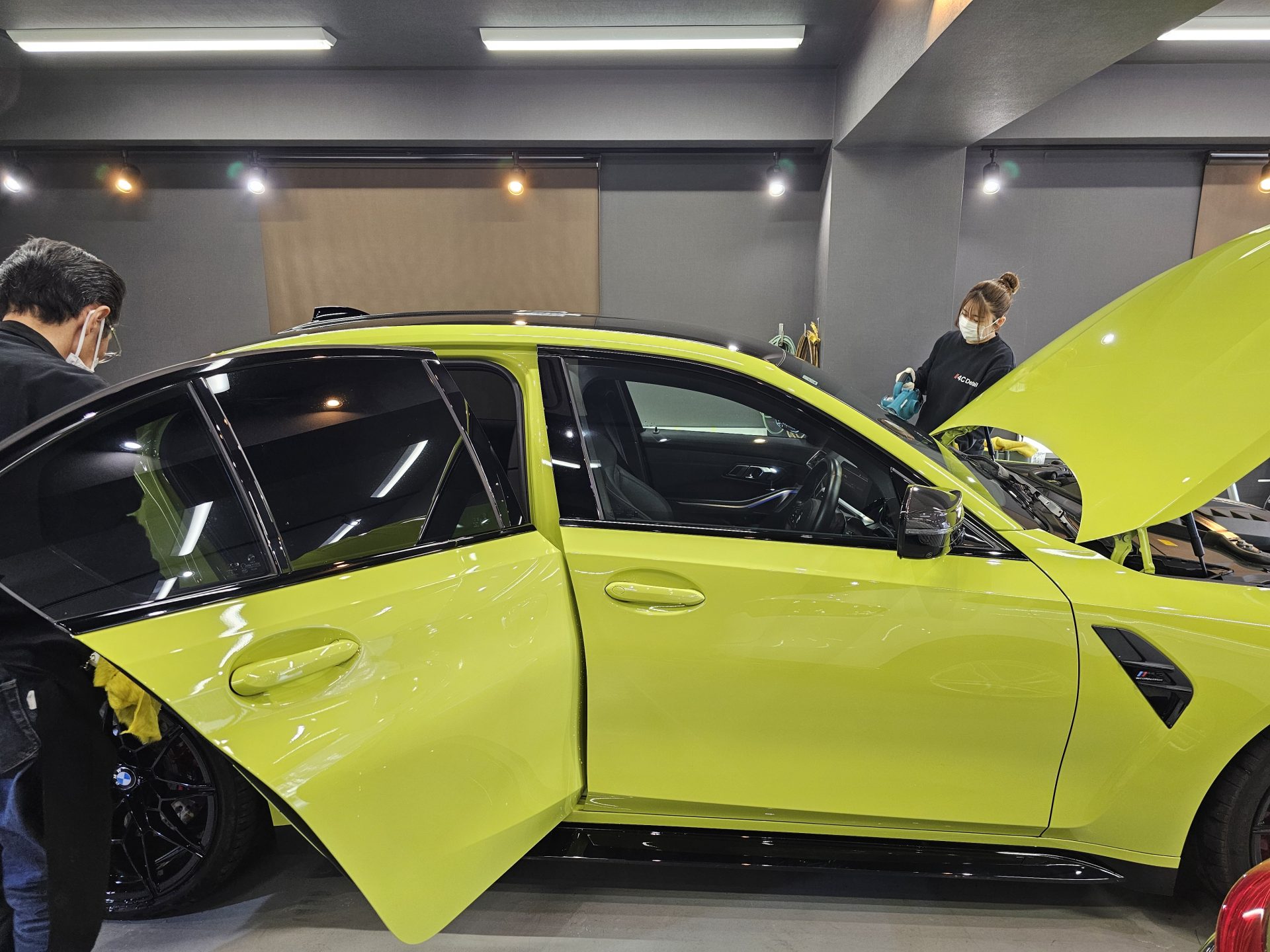 2021BMW M3コンペティション サンパウロイエロー 徹底洗車
