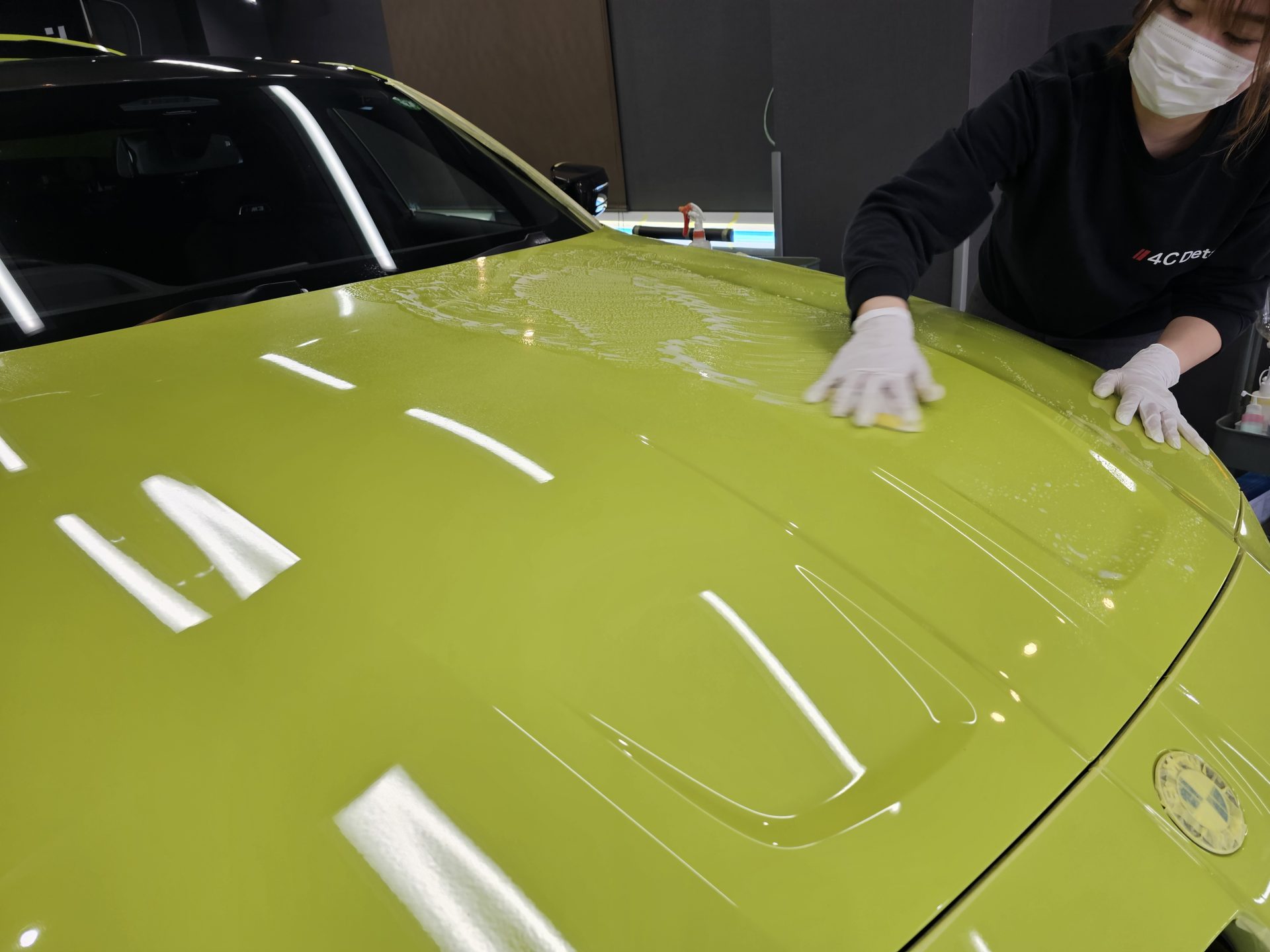 2021BMW M3コンペティション サンパウロイエロー 鉄粉除去