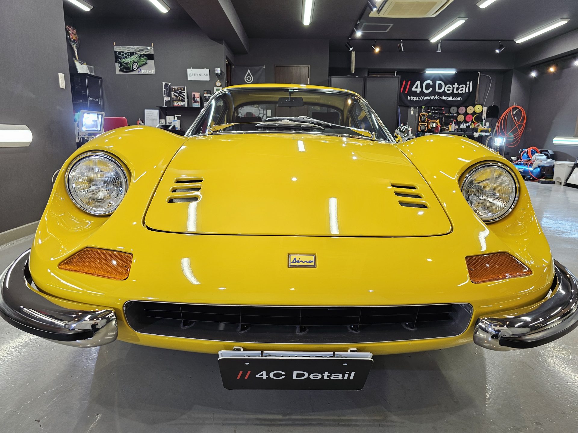 フェラーリディーノ246GT Ferrari Dino ディテイリング作業