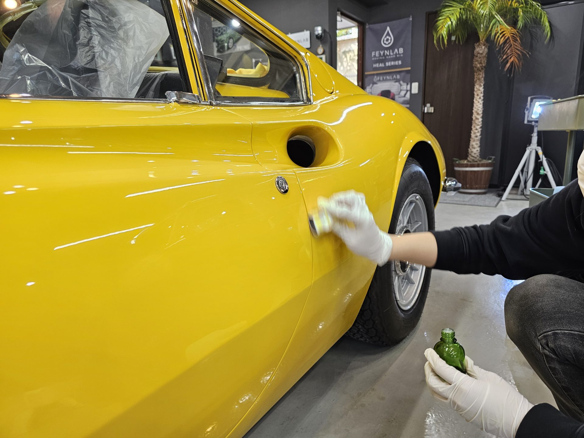 フェラーリディーノ246GT コーティング作業