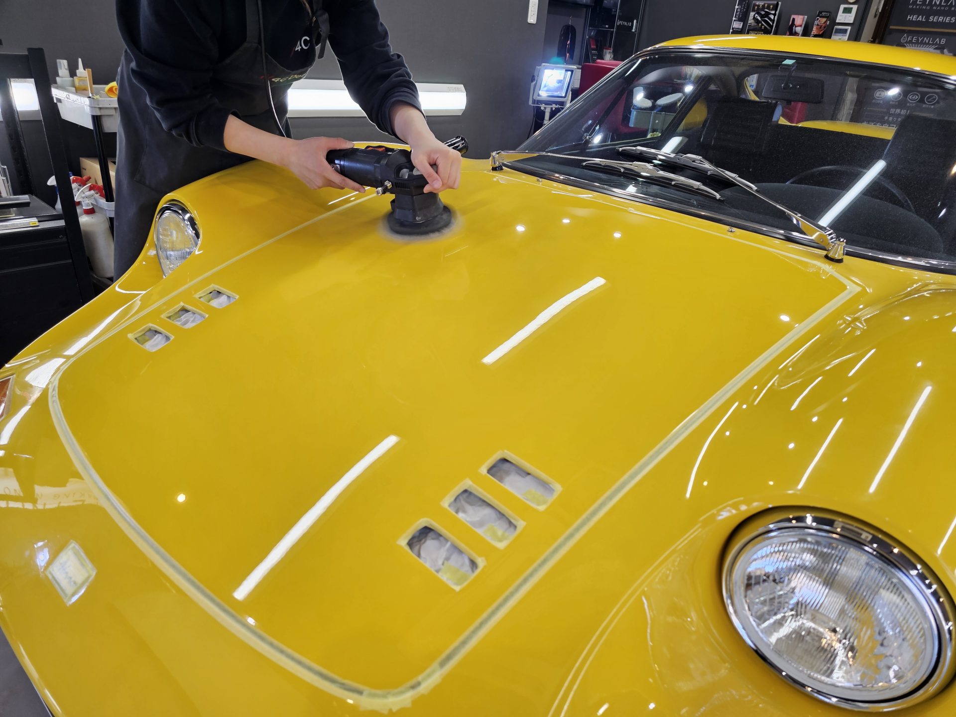 フェラーリディーノ246GT 下地処理磨き 研磨
