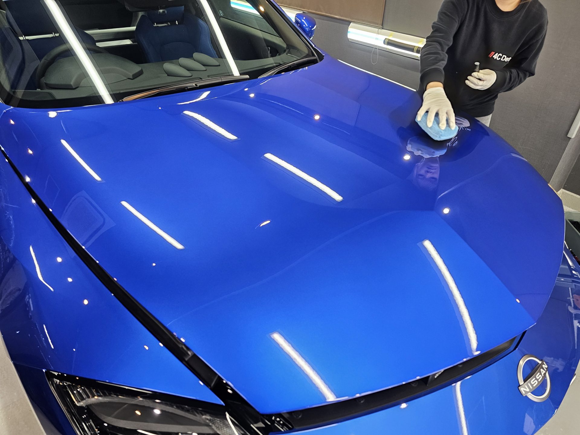 新車フェアレディZ ワンガンブルー FEYNLABセラミックULTRA塗布