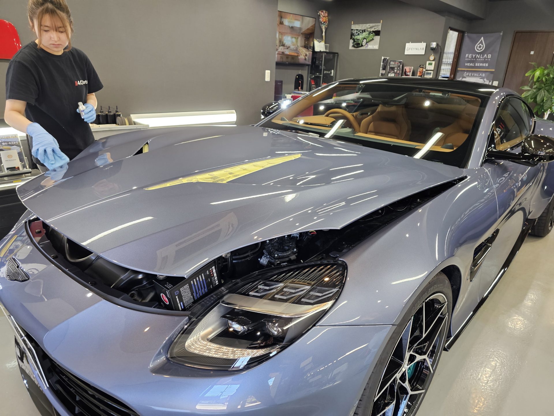アストンマーティンヴァンキッシュ AstonMartin Vanquish 新車 FEYNLABヒールプラス塗布