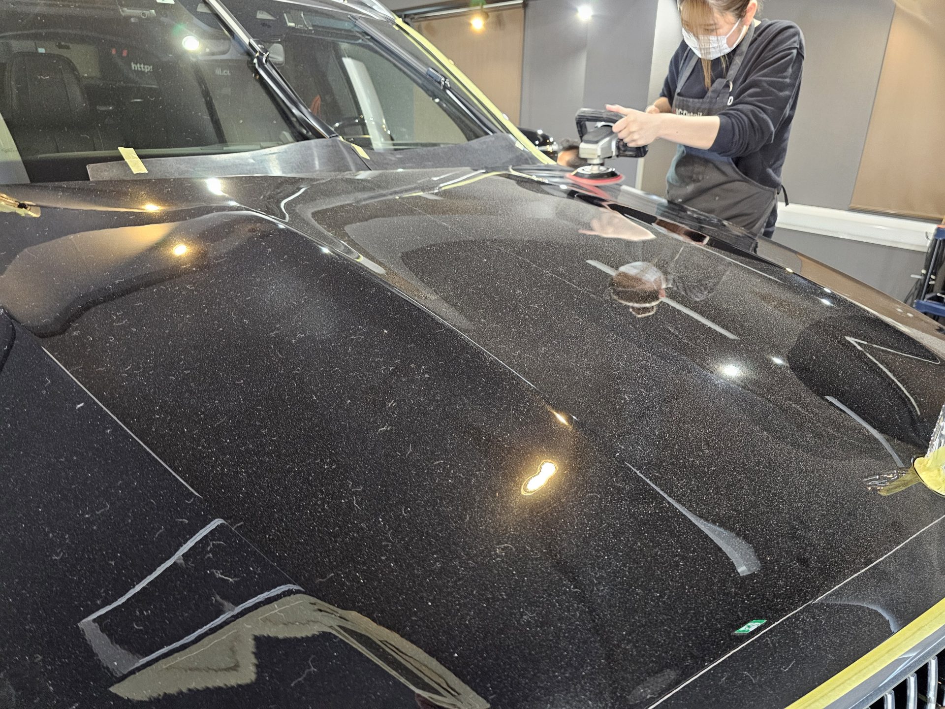マイバッハGLS600 シングル磨き 光沢を引き出す