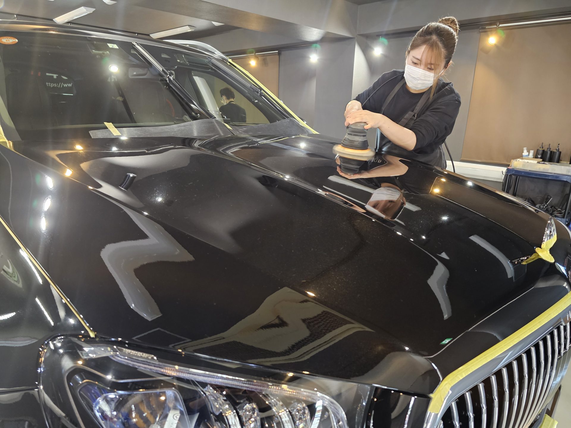 マイバッハGLS600 磨き