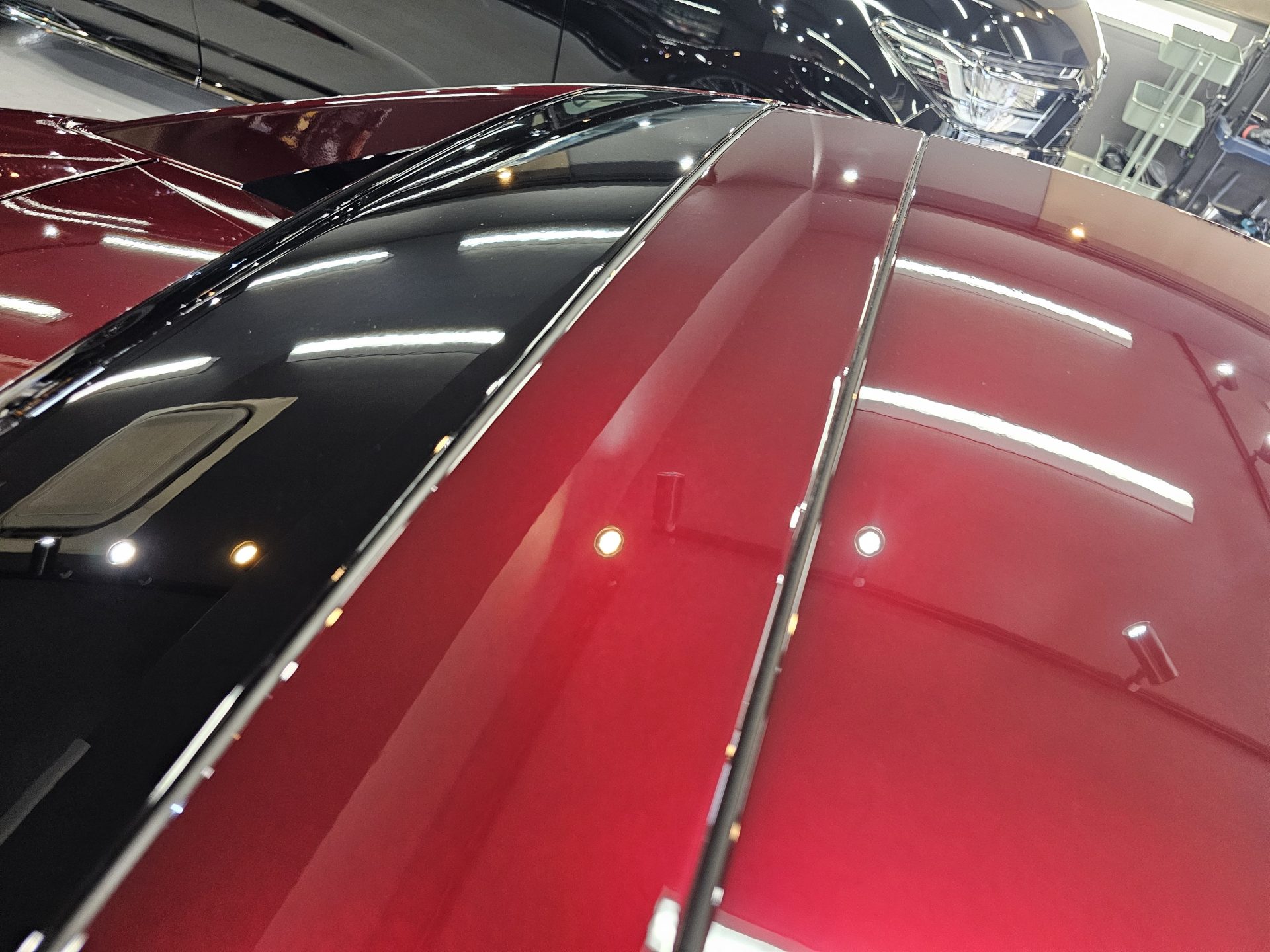 マツダロードスターRF 35周年記念車 アーティザンレッドプレミアムメタリック 薄傷除去