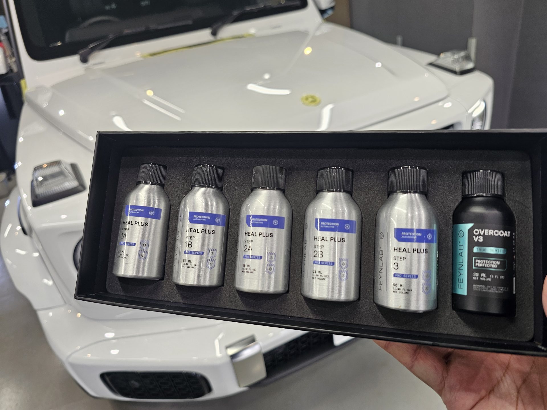 メルセデスベンツG450d 新車 FEYNLAB HEALPLUSセラミックコーティング 自己修復機能