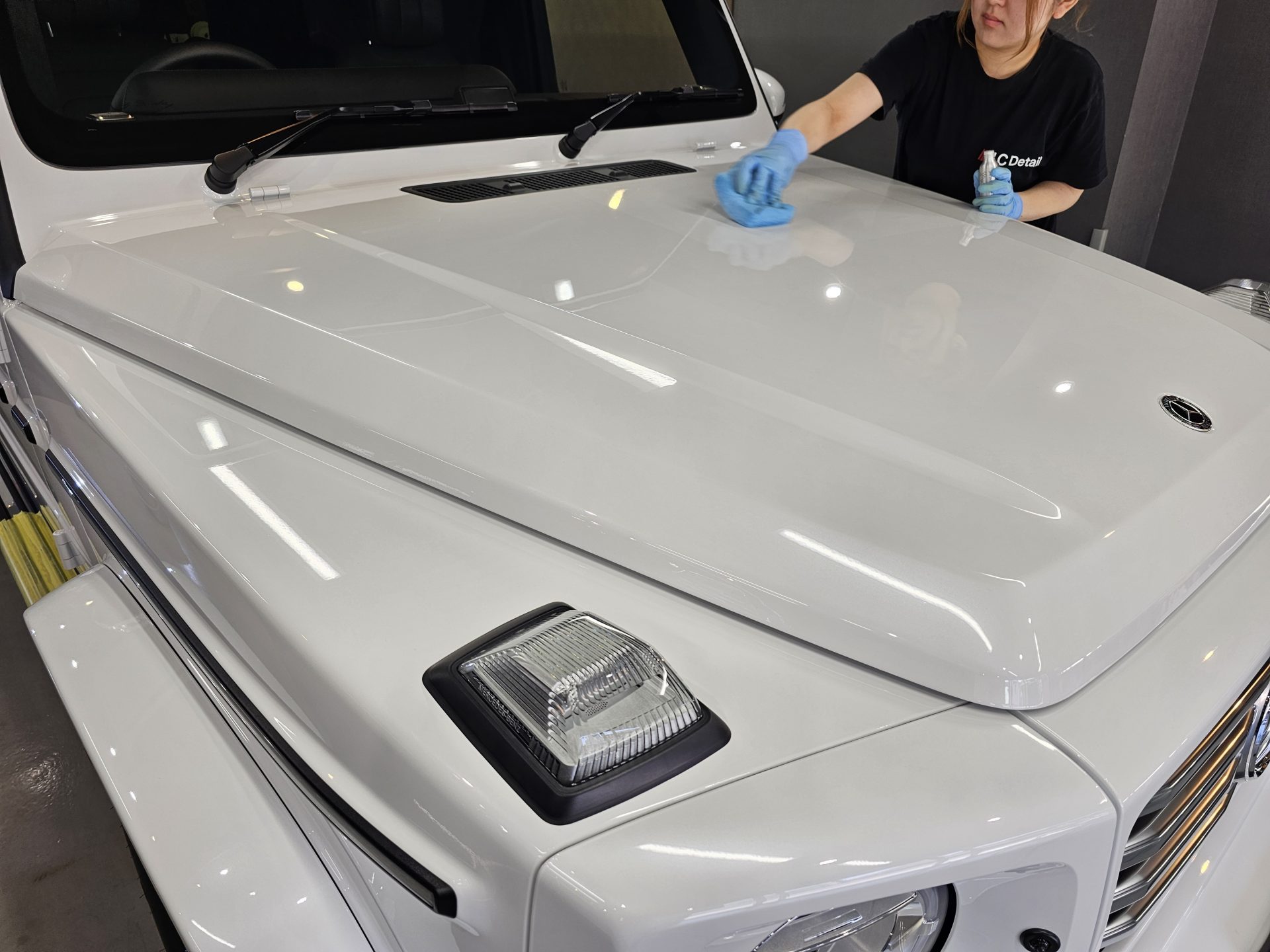 メルセデスベンツG450d 新車 FEYNLABヒールプラストップコート施工