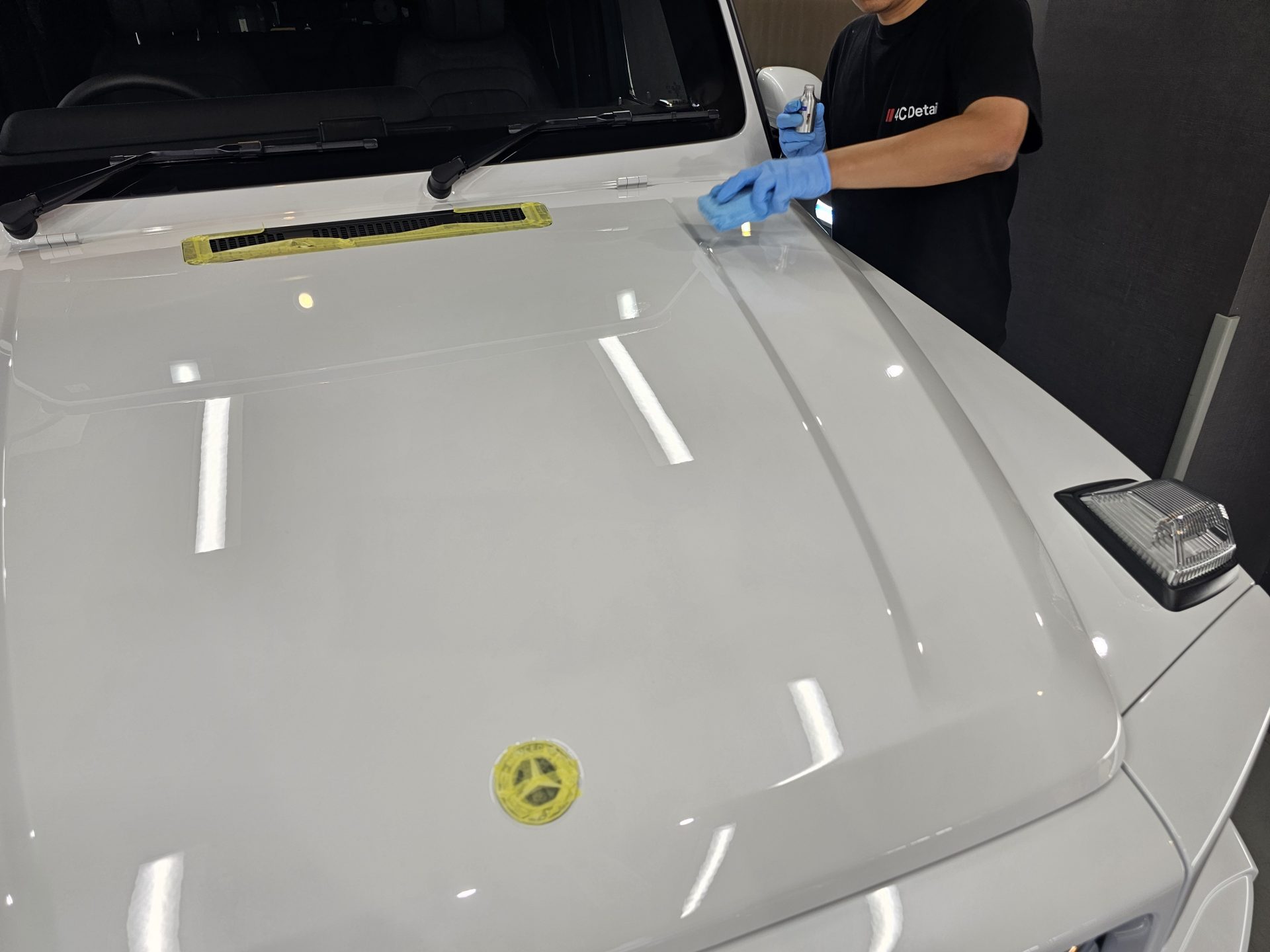 メルセデスベンツG450d 新車 FEYNLABヒールプラス施工風景 認定施工店