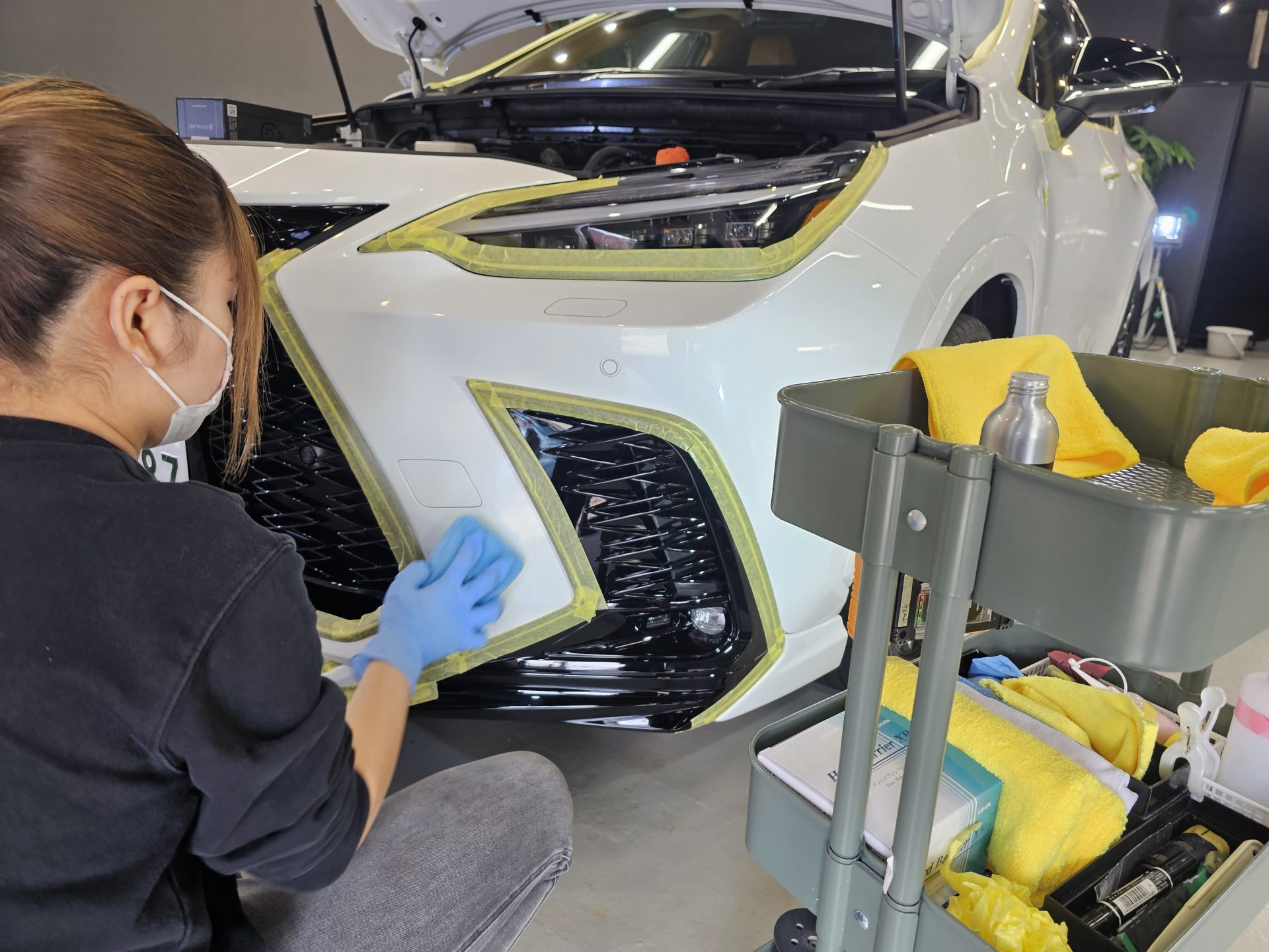 レクサスNX350h 東京都港区 ファインラボヒールシリーズ認定施工店