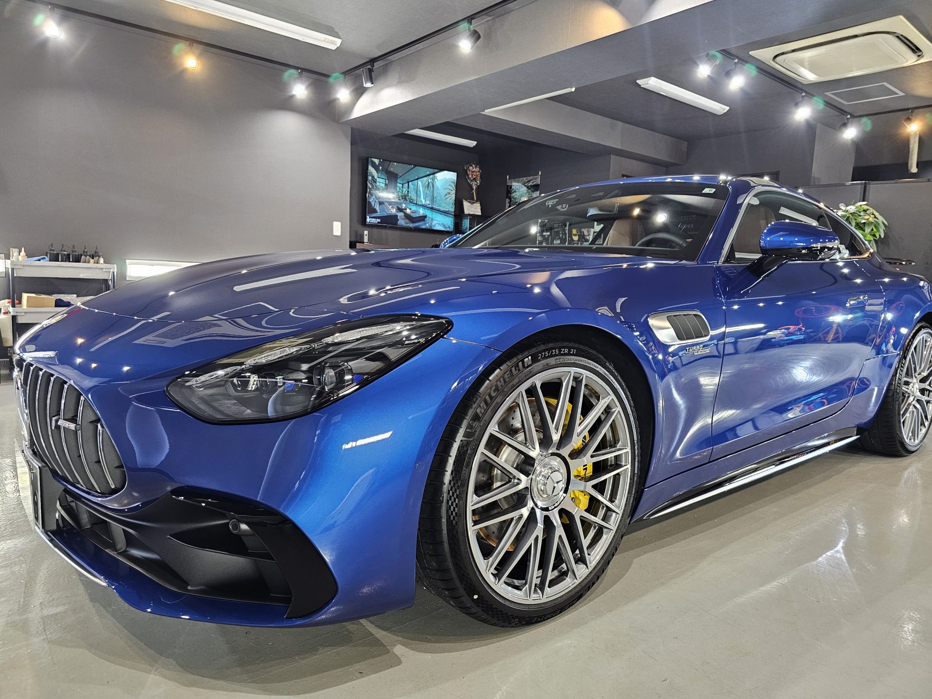新車AMG GT43クーペ ServFacesコートウルティマセラミックコーティング＆レザーシートコーティング他 横浜市中区
