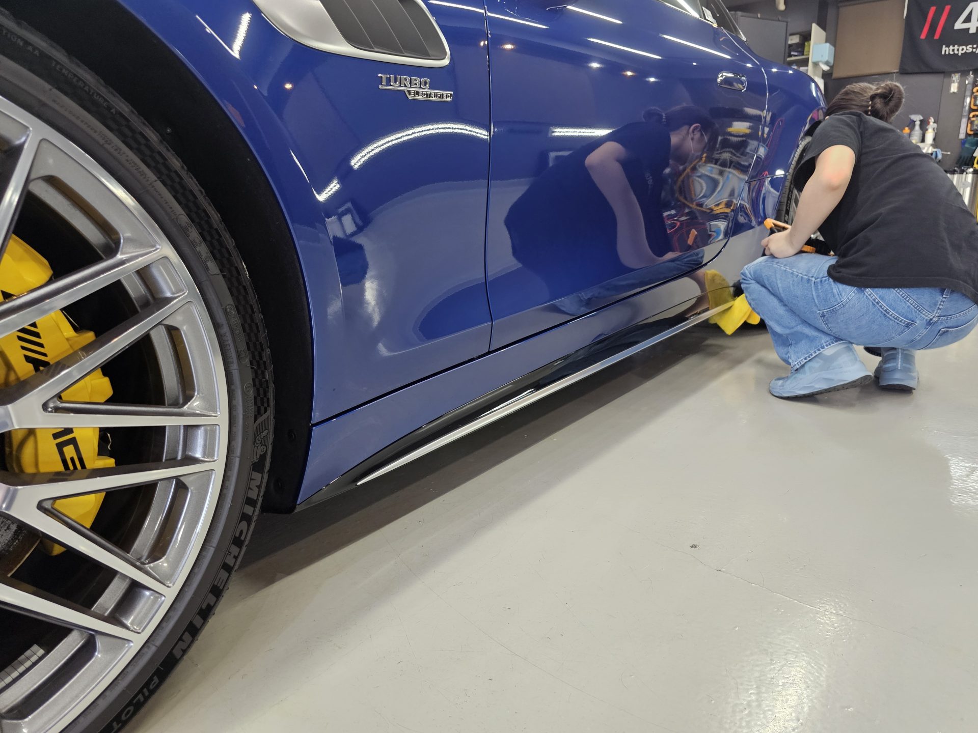 AMG GT43クーペ 新車 洗浄