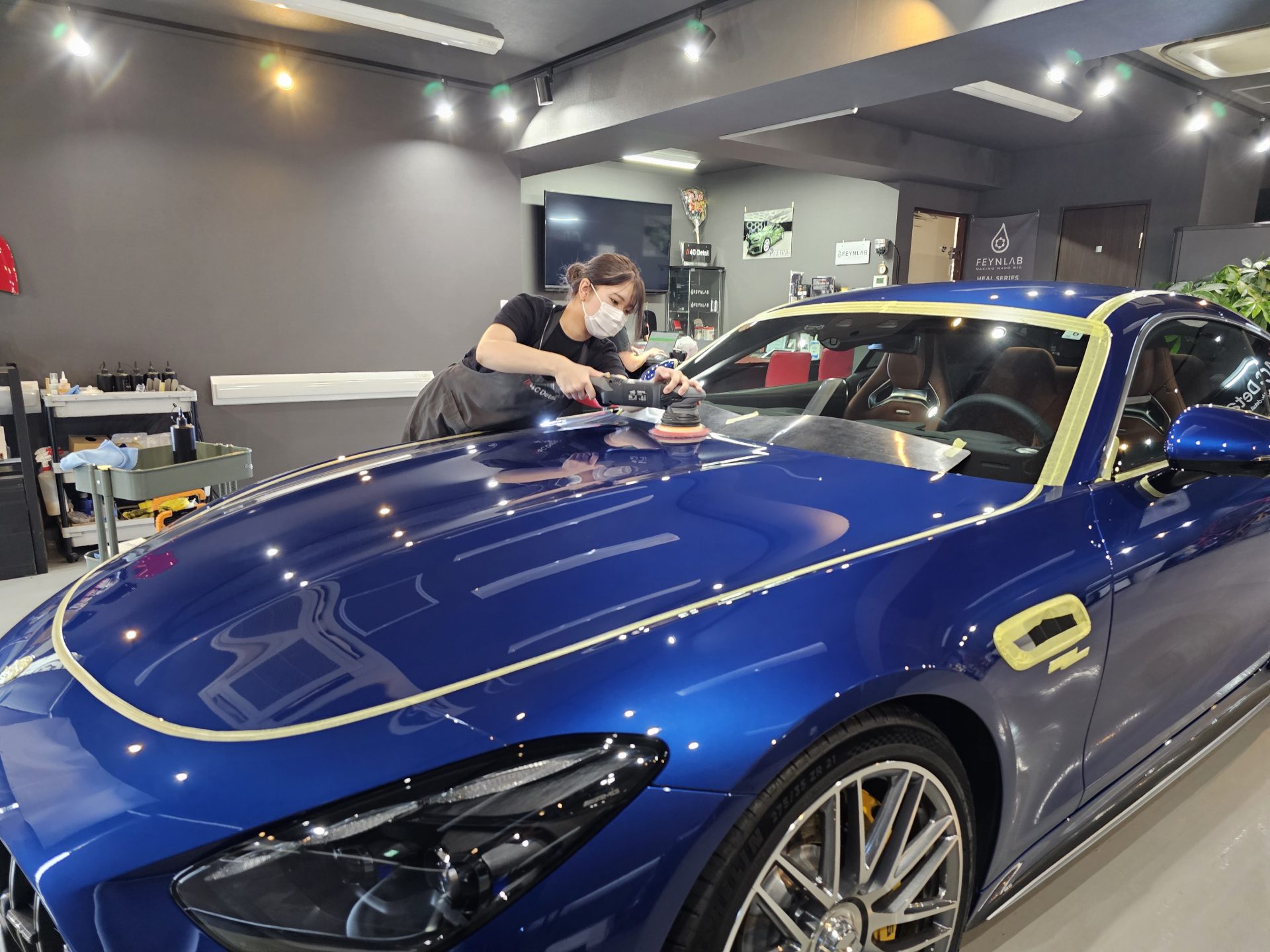 AMG GT43クーペ 新車 磨き 下地処理