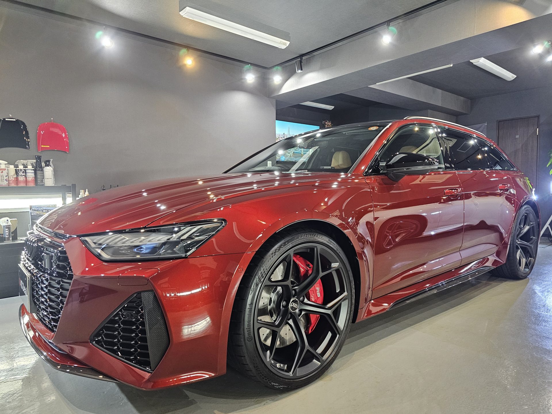 新車アウディRS6アバント 最上級FEYNLABヒールプラスセラミックコーティングフル施工 横浜市中区