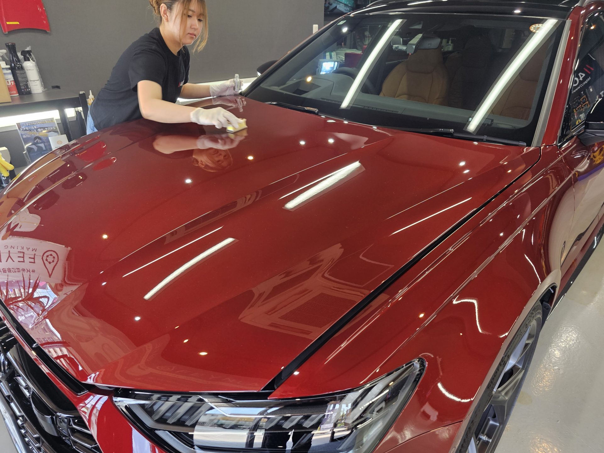 アウディRS6アバント 新車 FEYNLABセラミックトップコート施工