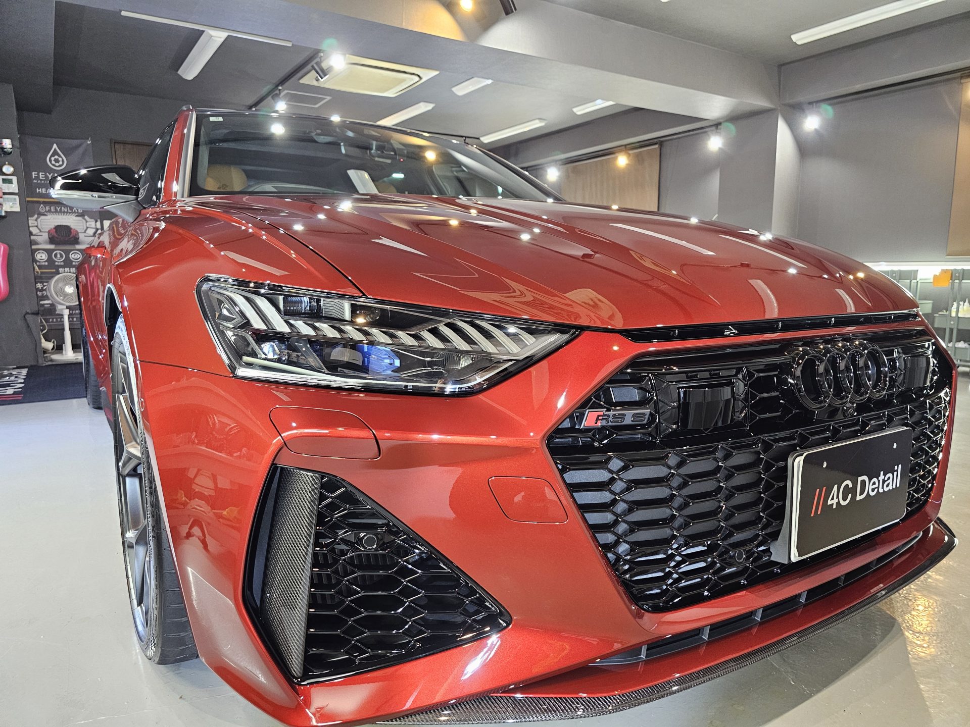 アウディRS6アバント 新車 FEYNLABヒールプラスセラミックコーティング