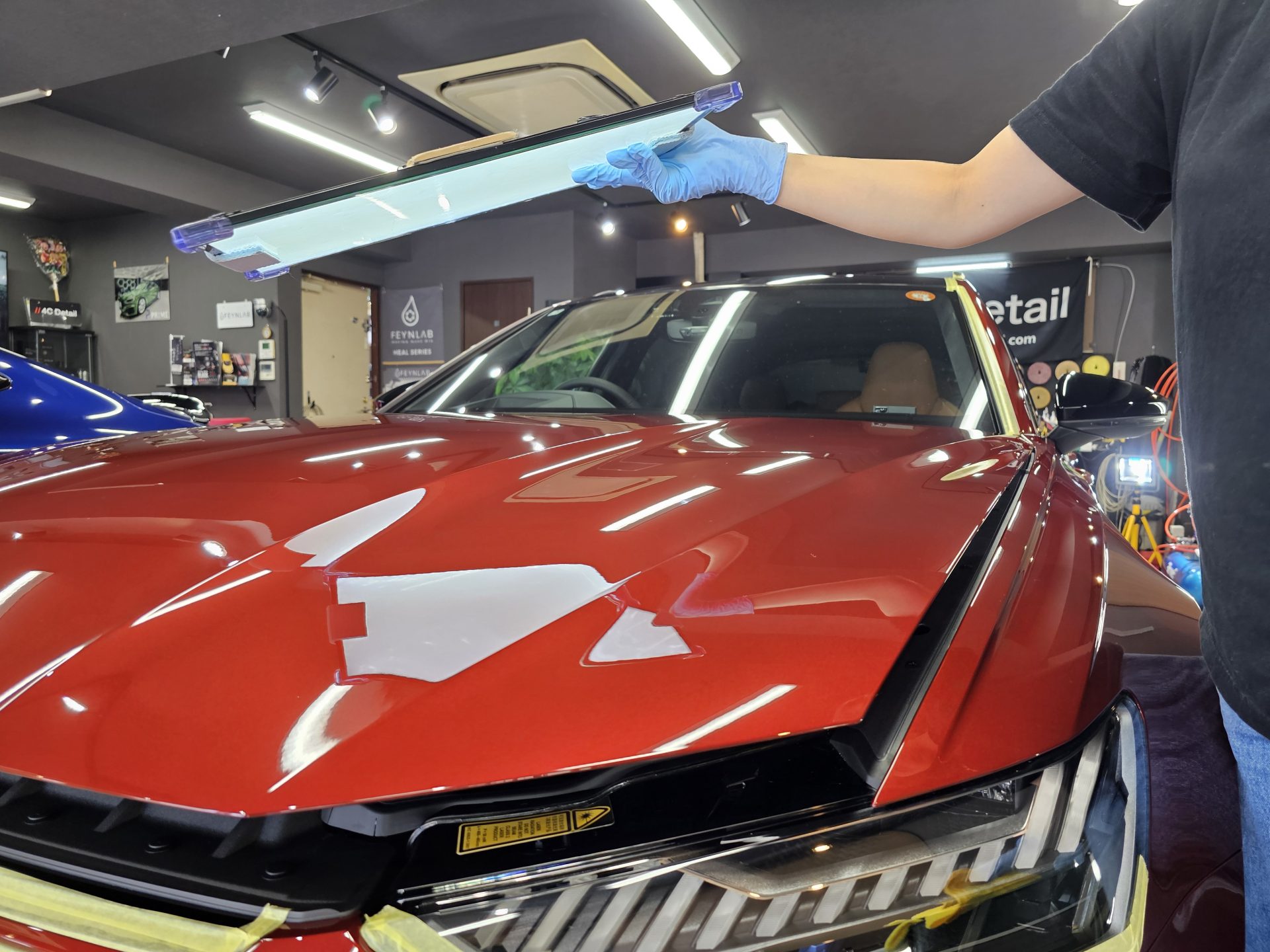 アウディRS6アバント 新車 コーティングチェック