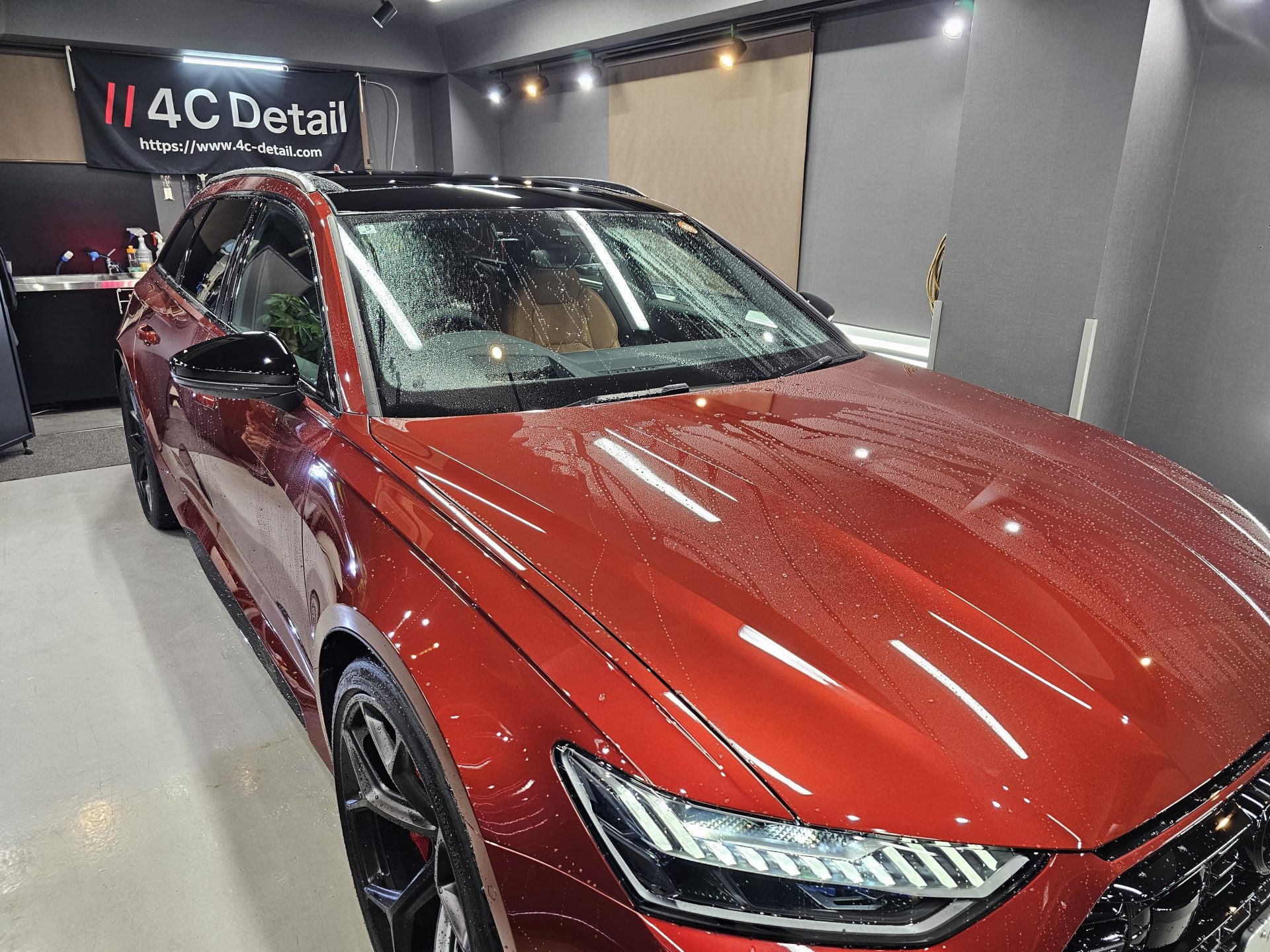 アウディRS6アバント 新車 コーティング前洗車