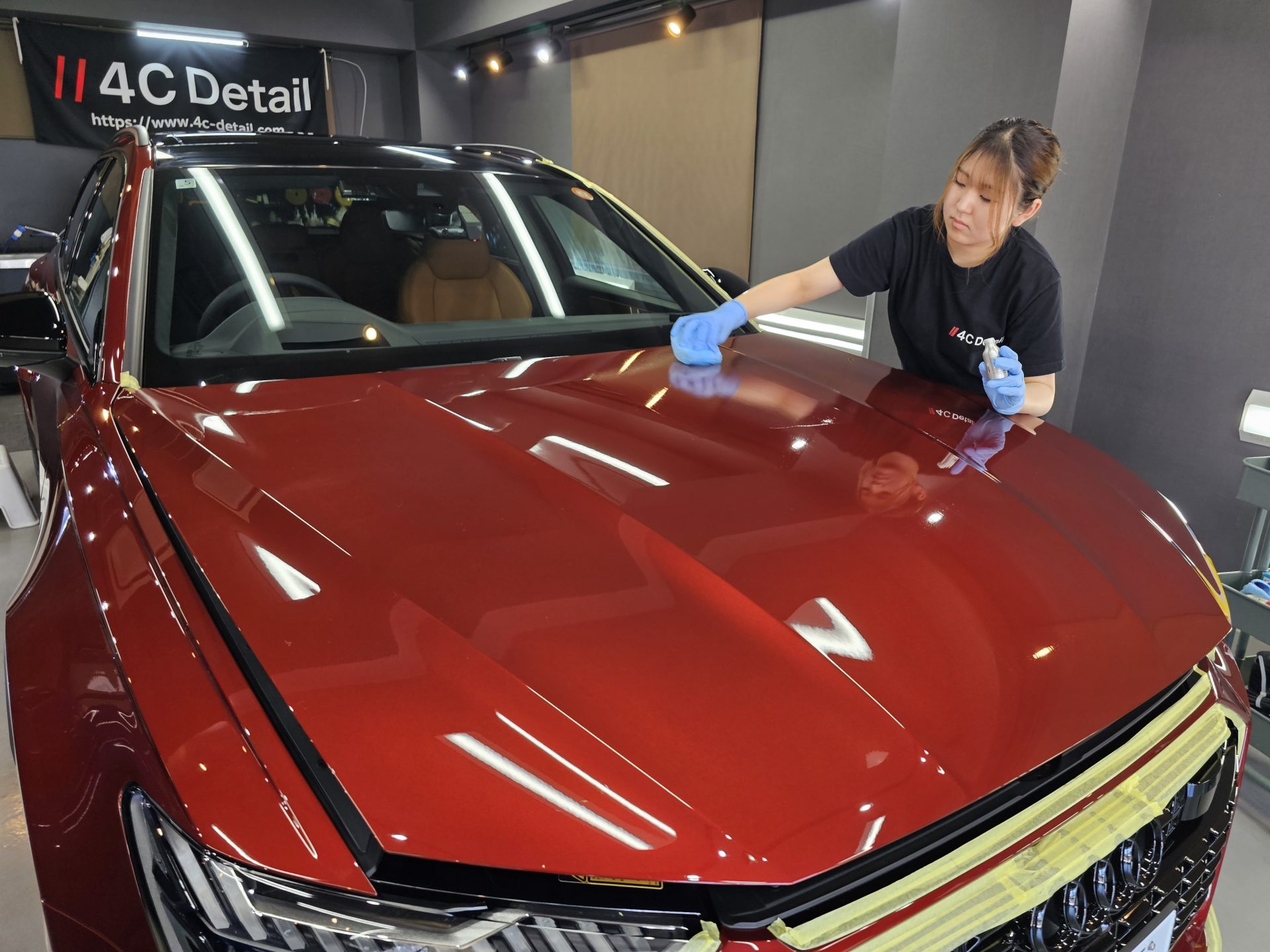 アウディRS6アバント 新車 ファインラボヒールプラス塗布