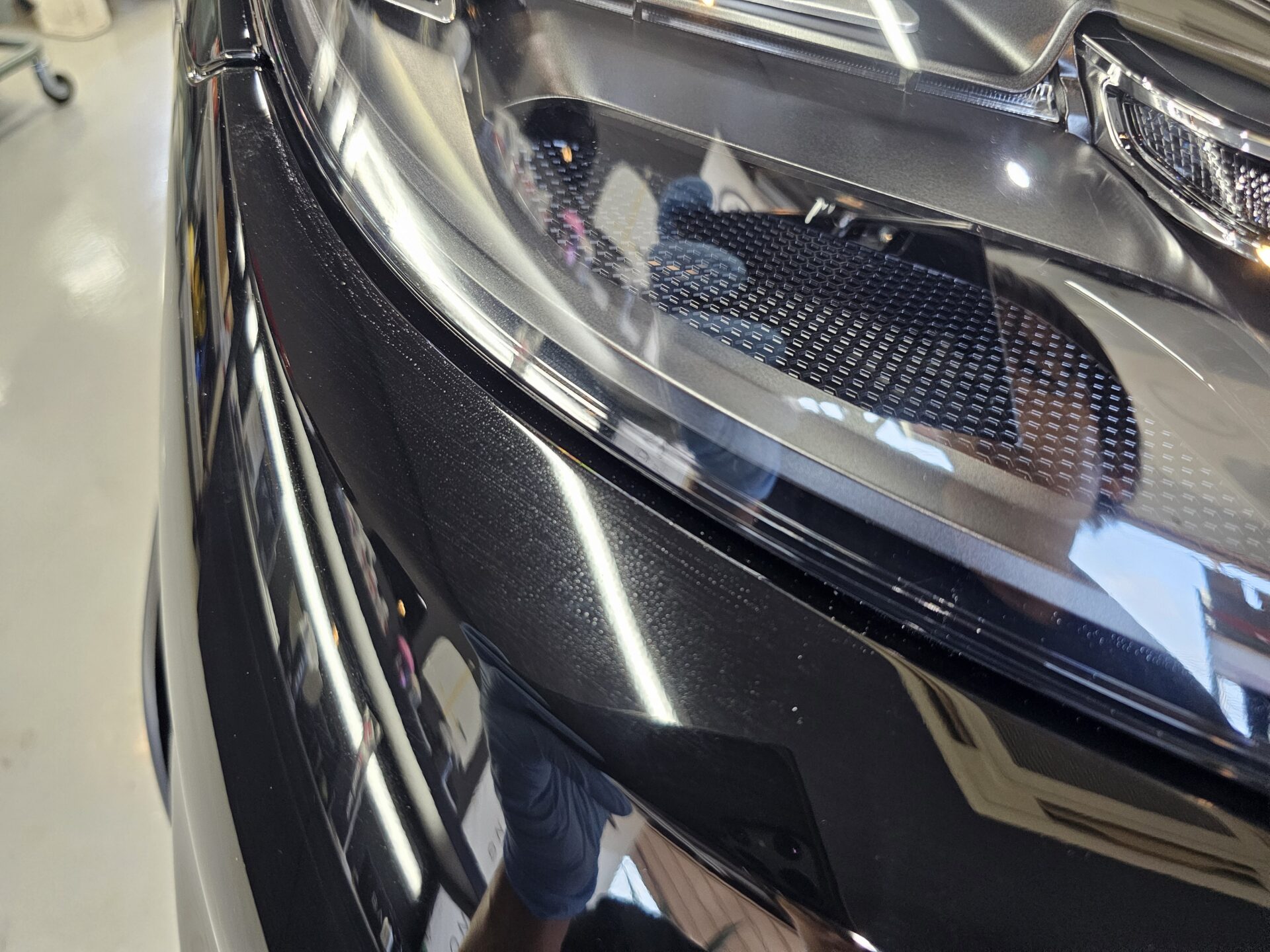 ポルシェ718ケイマンGT4RS ソリッドブラック ppfコーティング失敗