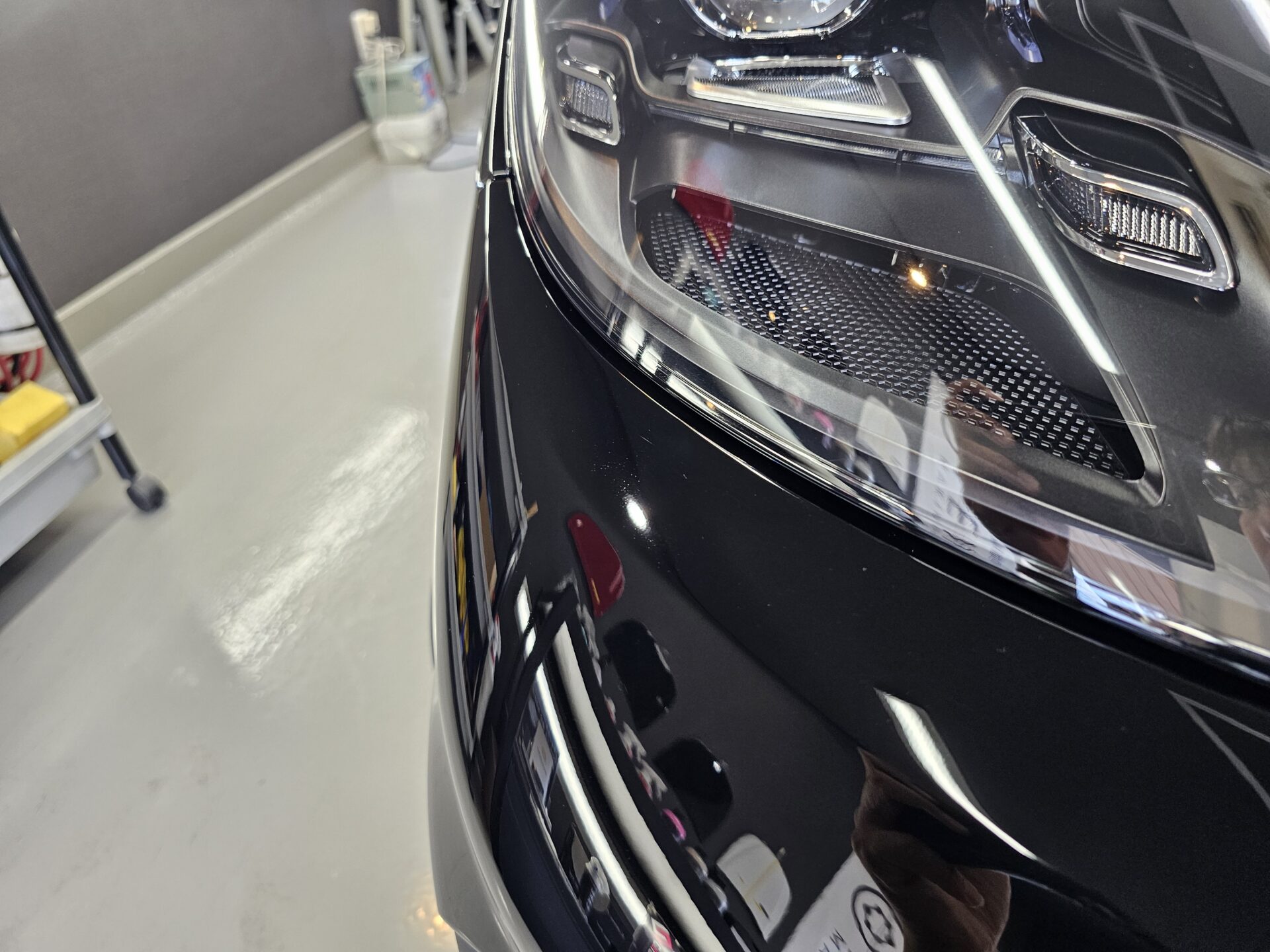 ポルシェ718ケイマンGT4RS ソリッドブラック ppfコートリカバリー