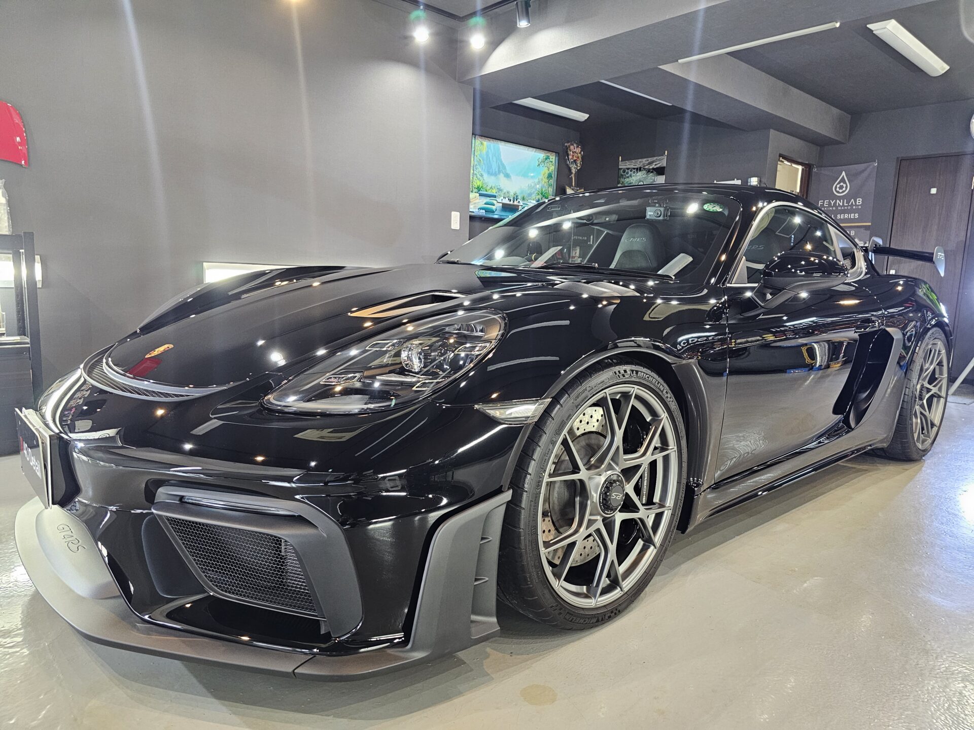 2022年式ポルシェ718ケイマンGT4RSソリッドブラック ServFacesコートウルティマ&Xpelプロテクションフィルム他 千葉県八千代市