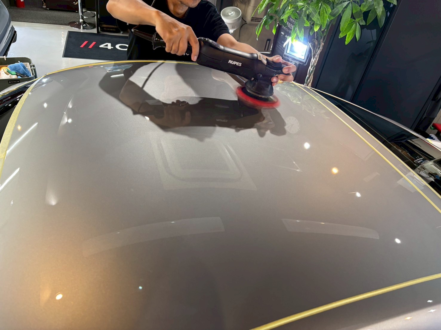 ポルシェ718ケイマンGTS4.0新車 磨き下地処理