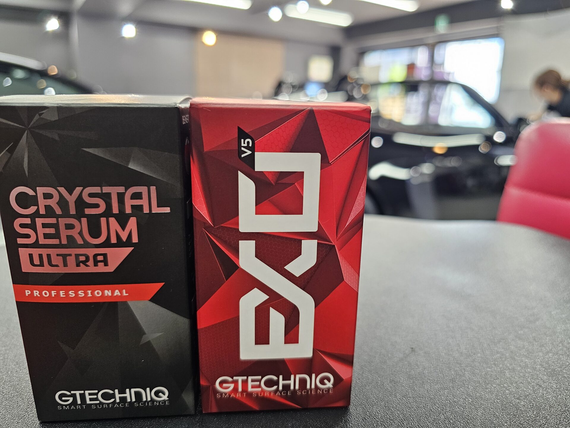 ポルシェ718スパイダーRS 新車 ソリッドブラック GTECHNIQ CRYSTALSERUM BLACK