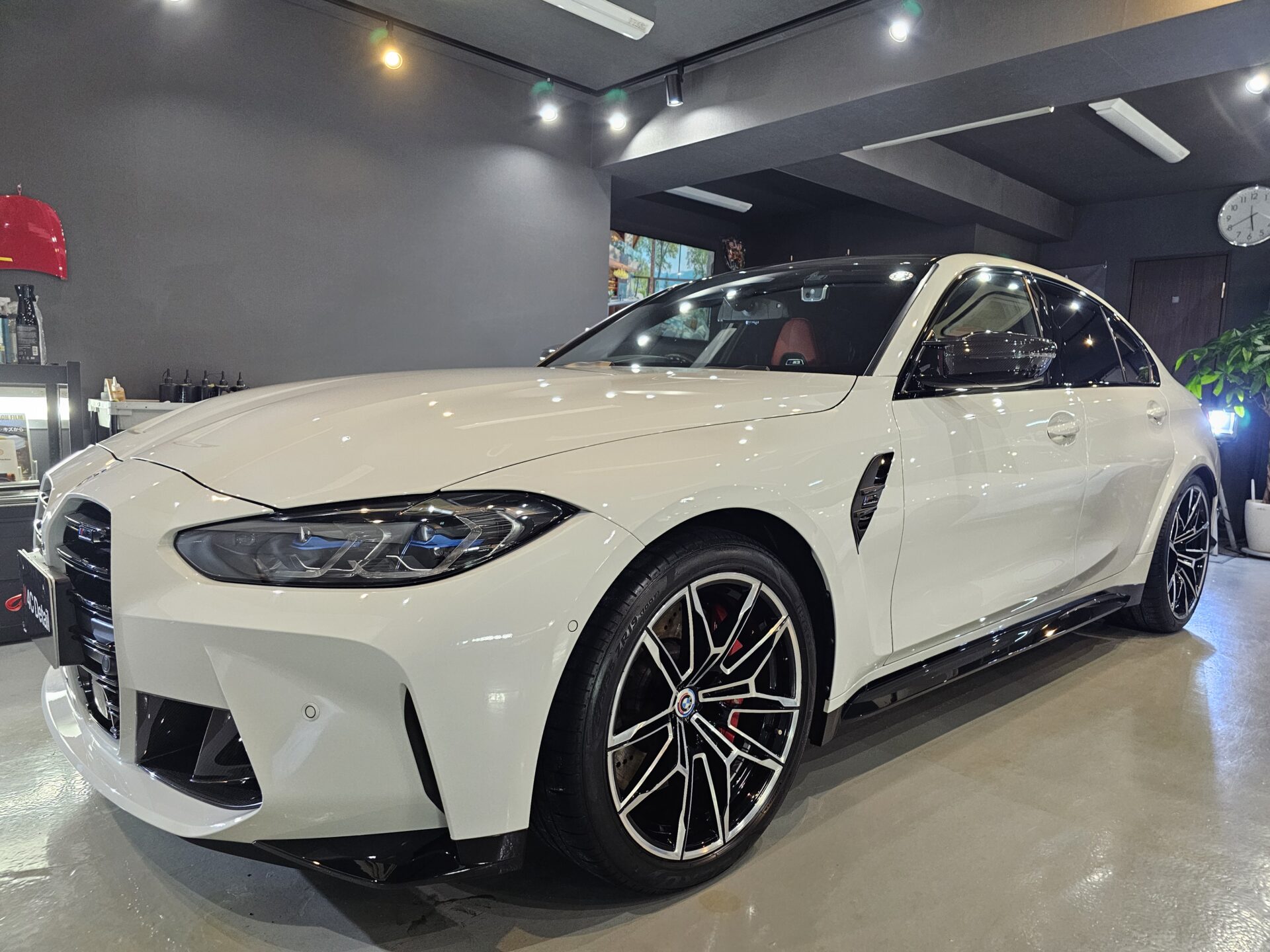 2021年式BMW M3(G80) GtechniqクリスタルセラムBLACKセラミックコーティング施工 横浜市都筑区