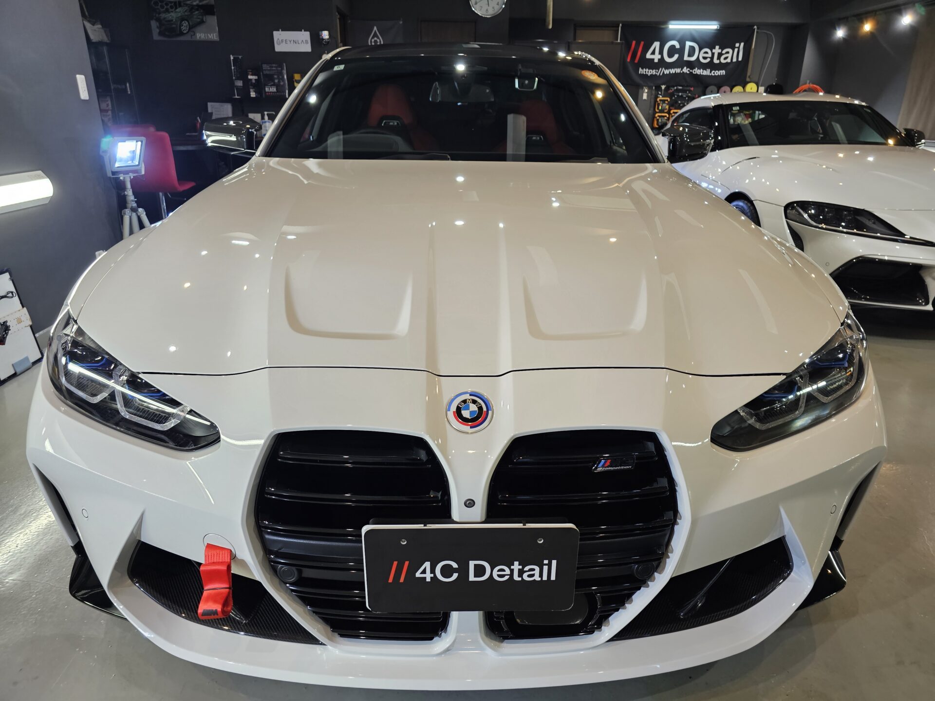BMW M3コンペティション アルピンホワイト GTECHNIQクリスタルセラムBLACK