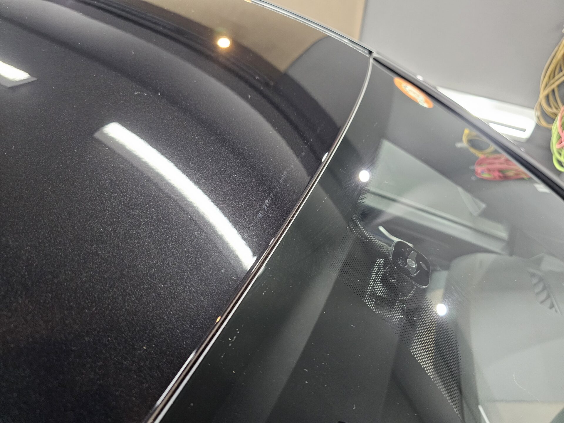 VWゴルフGTI 8.5 新車 プロテクターフィルム糊跡