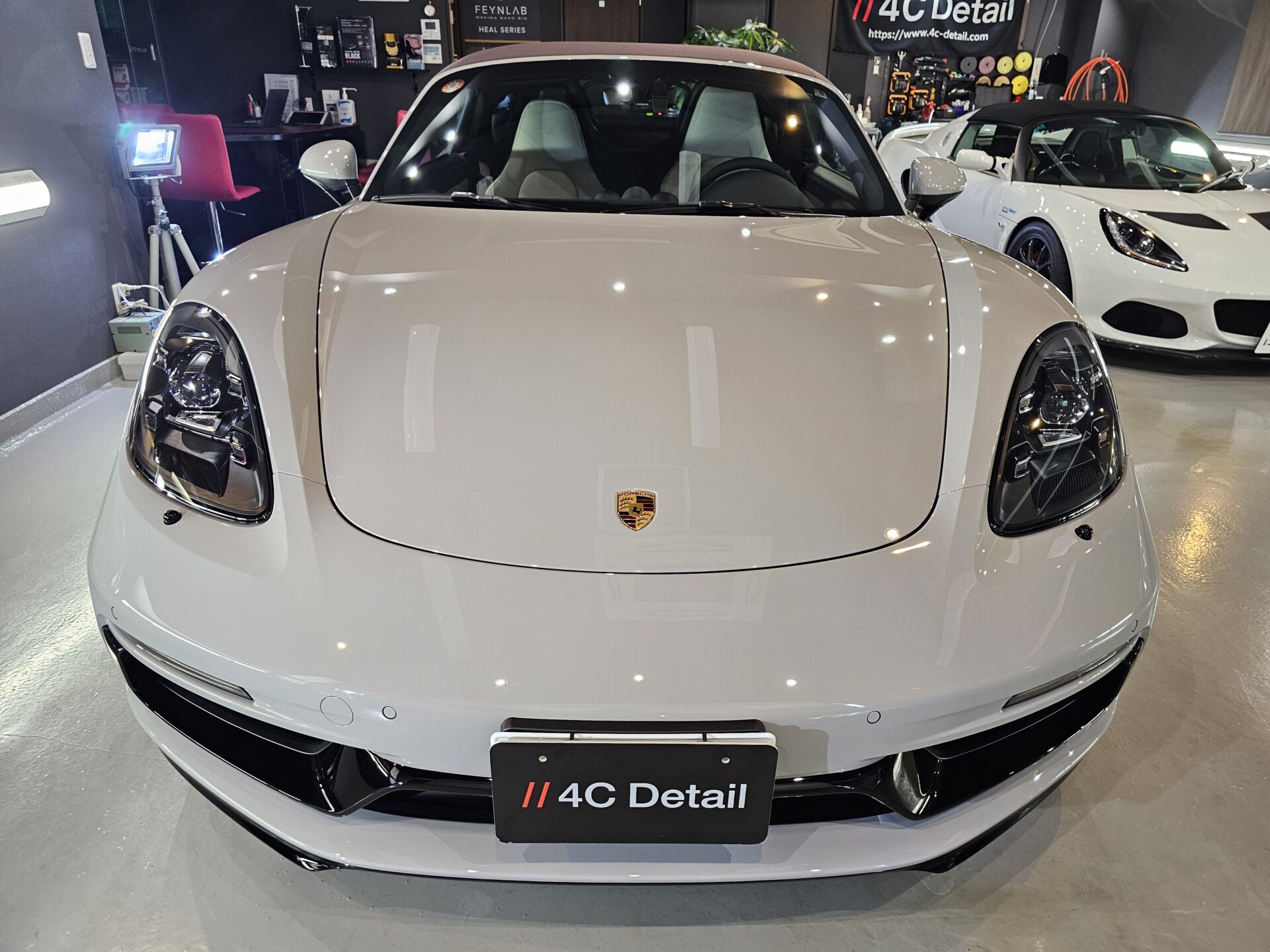 ポルシェ718ボクスターGTS4.0 新車 FEYNLABヒールプラスセラミックコーティングフル施工