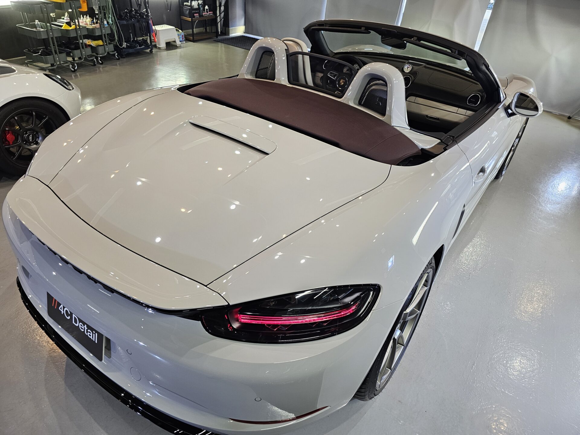 ポルシェ718ボクスターGTS4.0 新車 セラミック ガラスコーティング