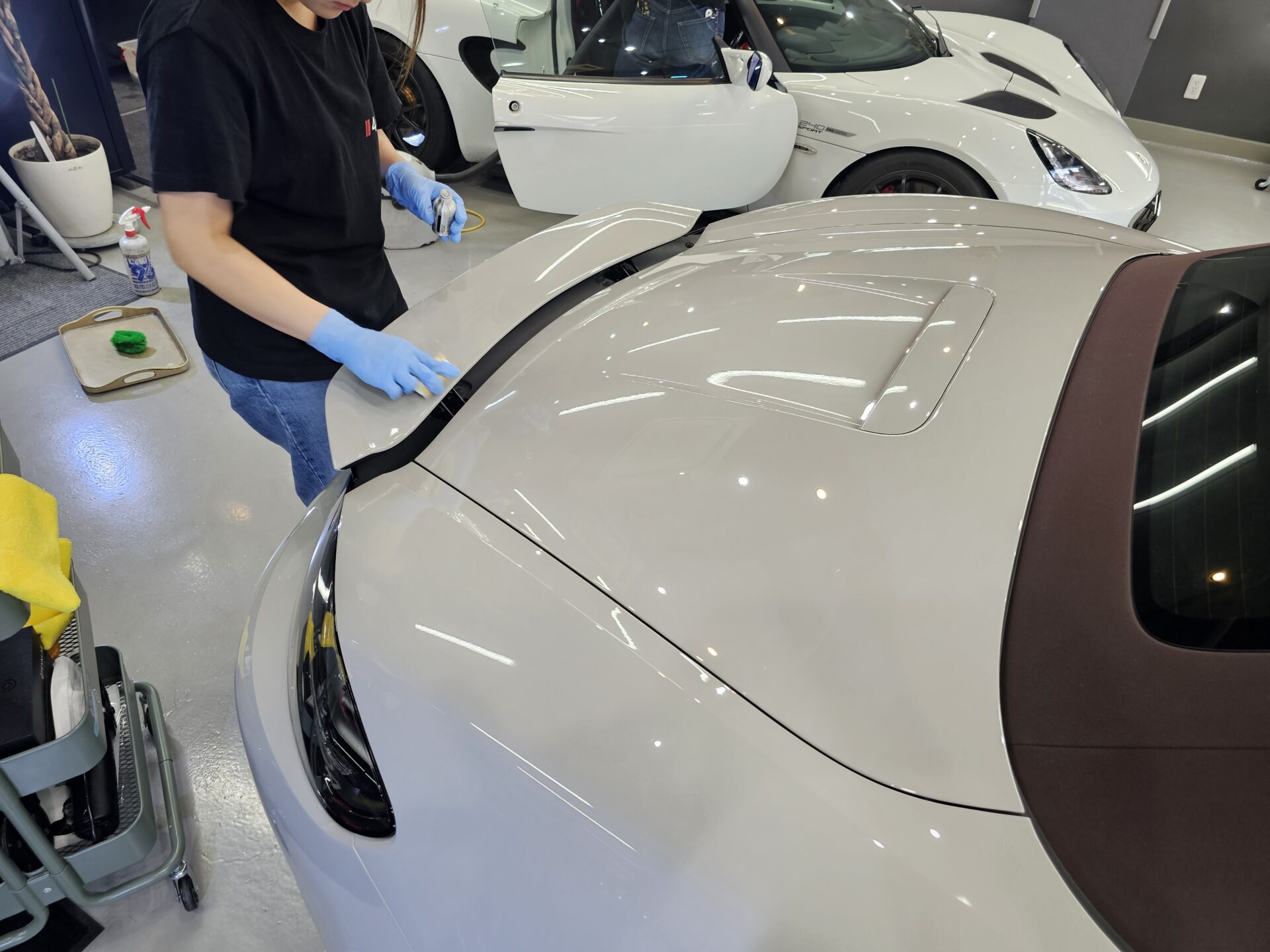ポルシェ718ボクスターGTS4.0 新車 セラミックトップコート施工