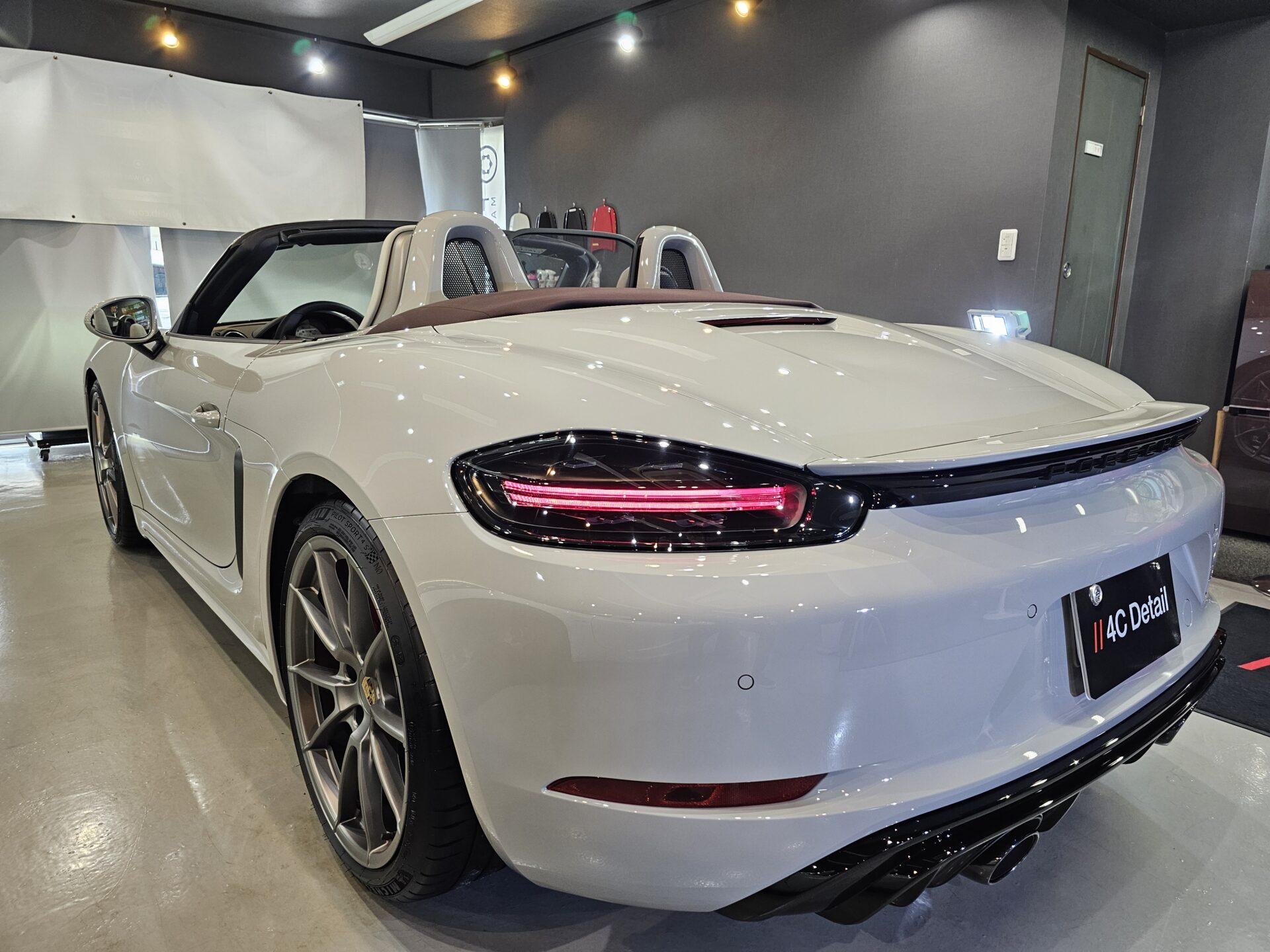 ポルシェ718ボクスターGTS4.0 新車 セラミックボディコーティング