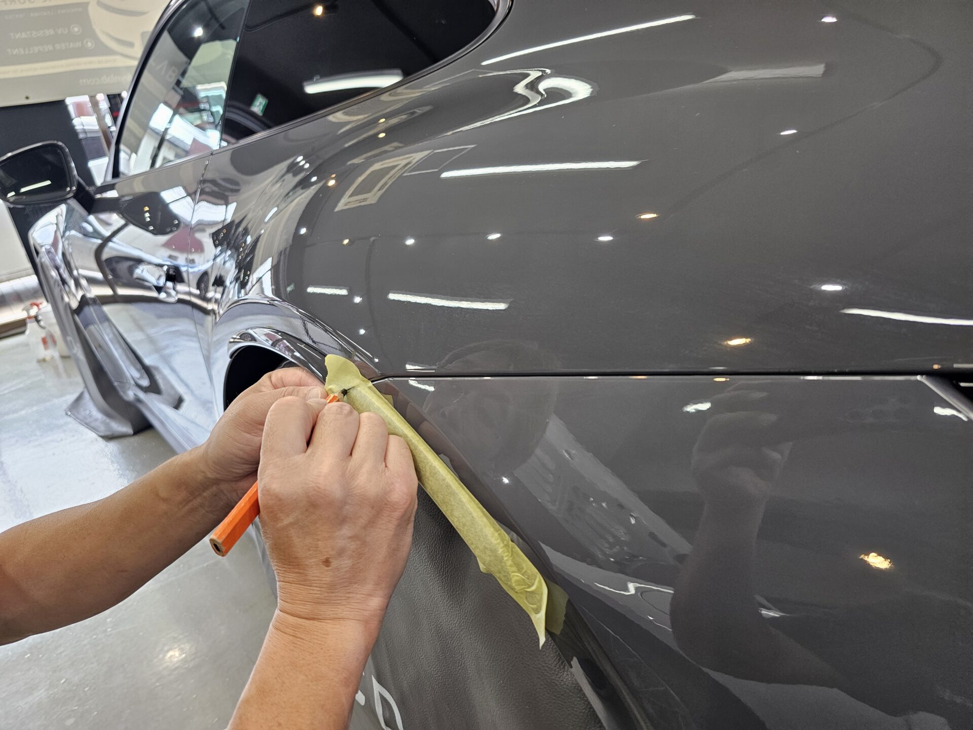 ポルシェ911カレラGTS(992.2)新車 ストレートグレーネオ フィルムデータ作成
