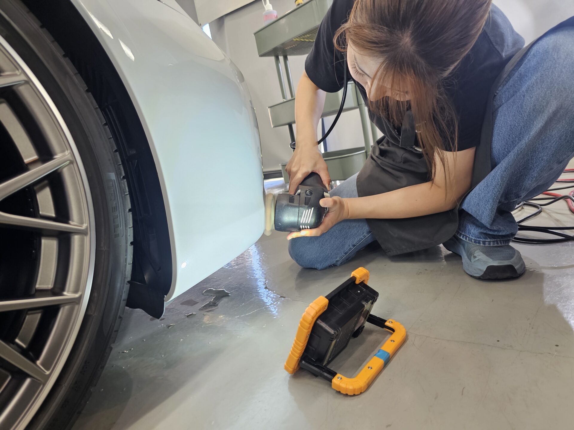 ポルシェ911カレラS(992.1)　研磨 下地処理