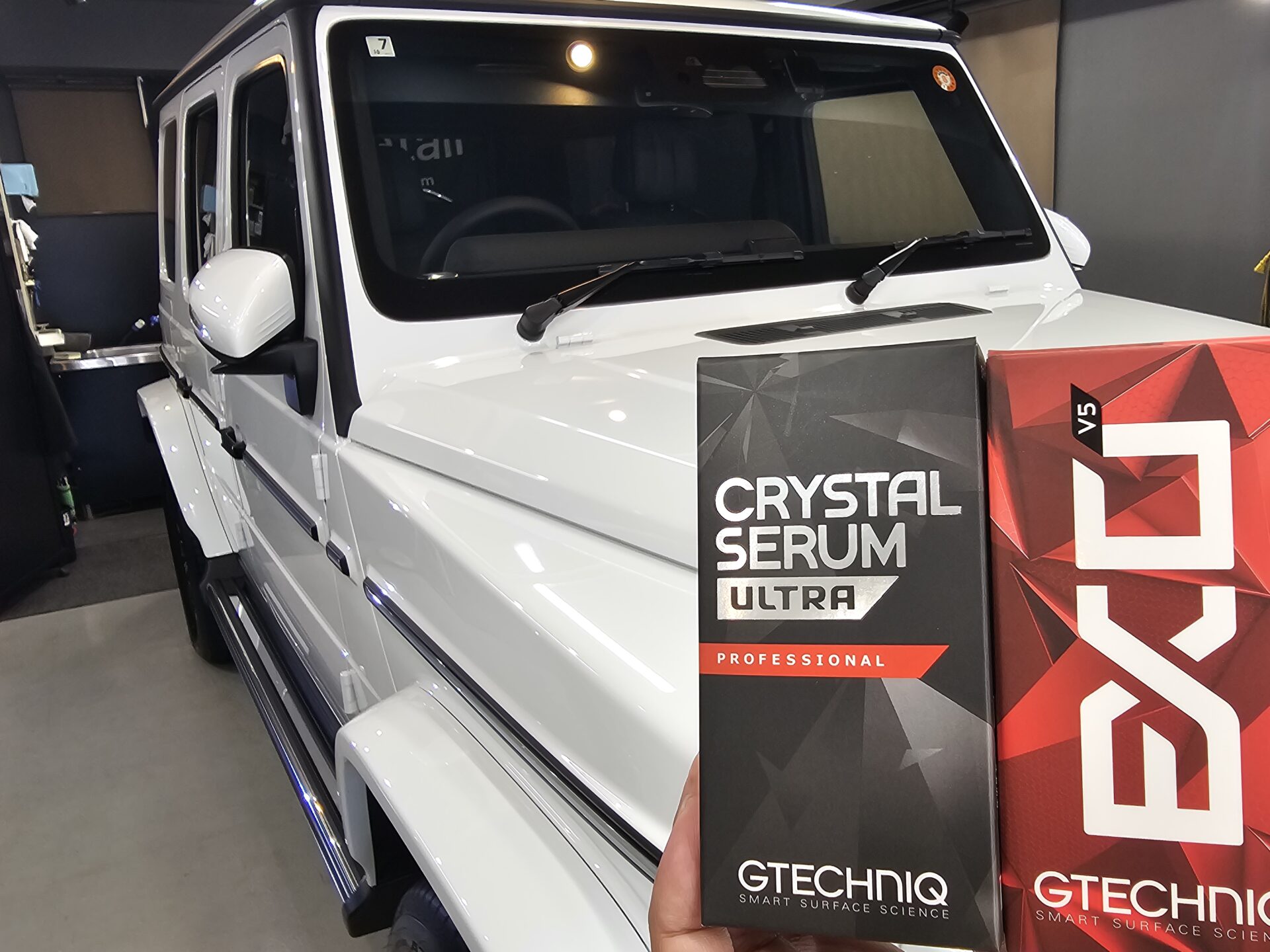 メルセデスベンツG450d ゲレンデ 新車 オパリスホワイト GTECHNIQ最上級コーティング