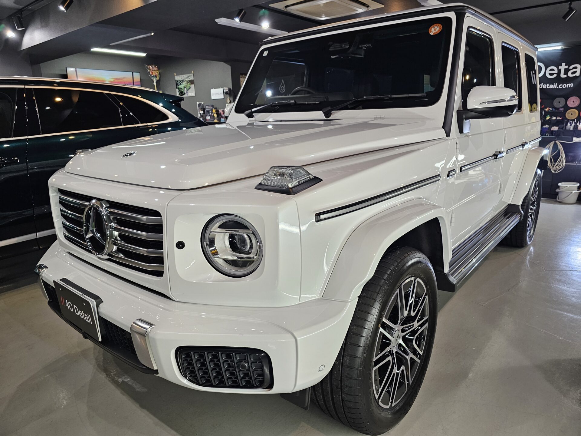 新車メルセデスベンツG450dマヌファクトゥーア GTECHNIQクリスタルセラムBLACKセラミックコーティング施工 東京都世田谷区
