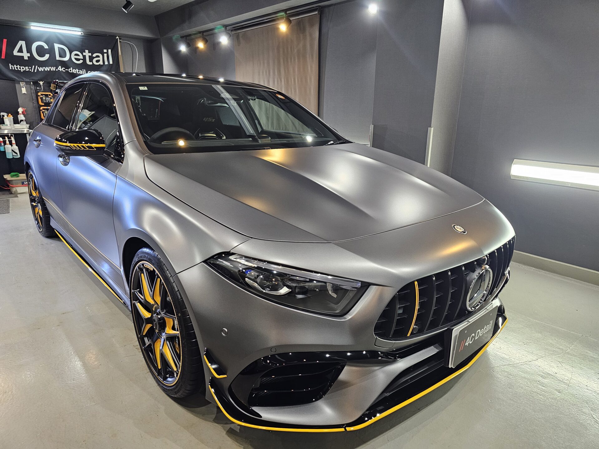 メルセデスAMG A45ファイナルエディション XPELステルスフルプロテクション マット塗装