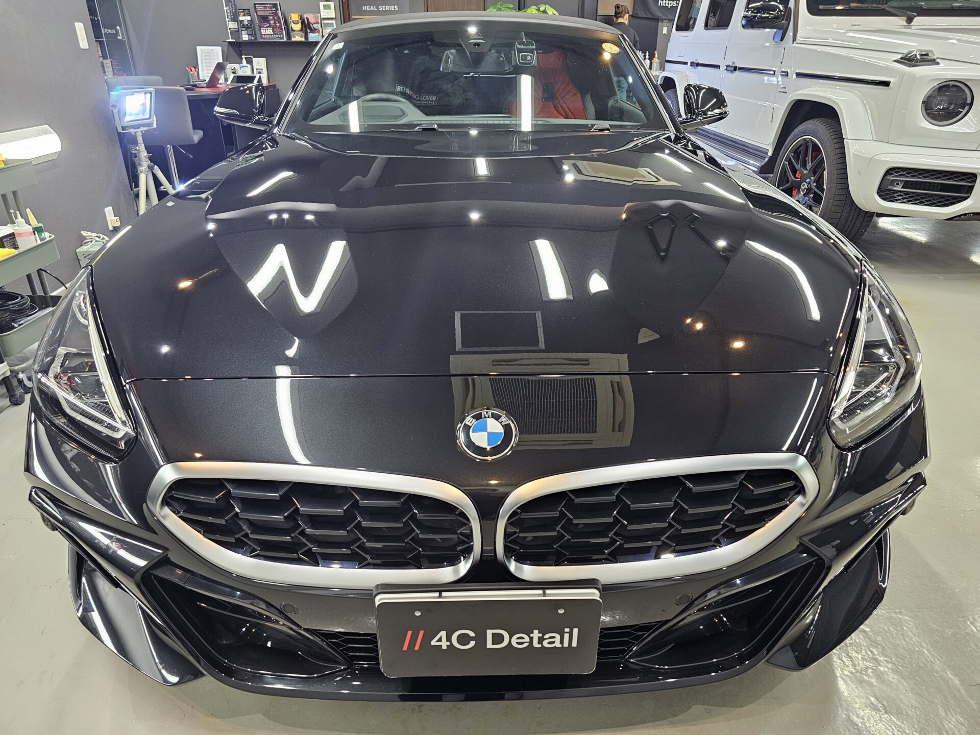BMW Z4 XPEL STELTH PPF マットプロテクションフィルム 施工前下地処理完了1